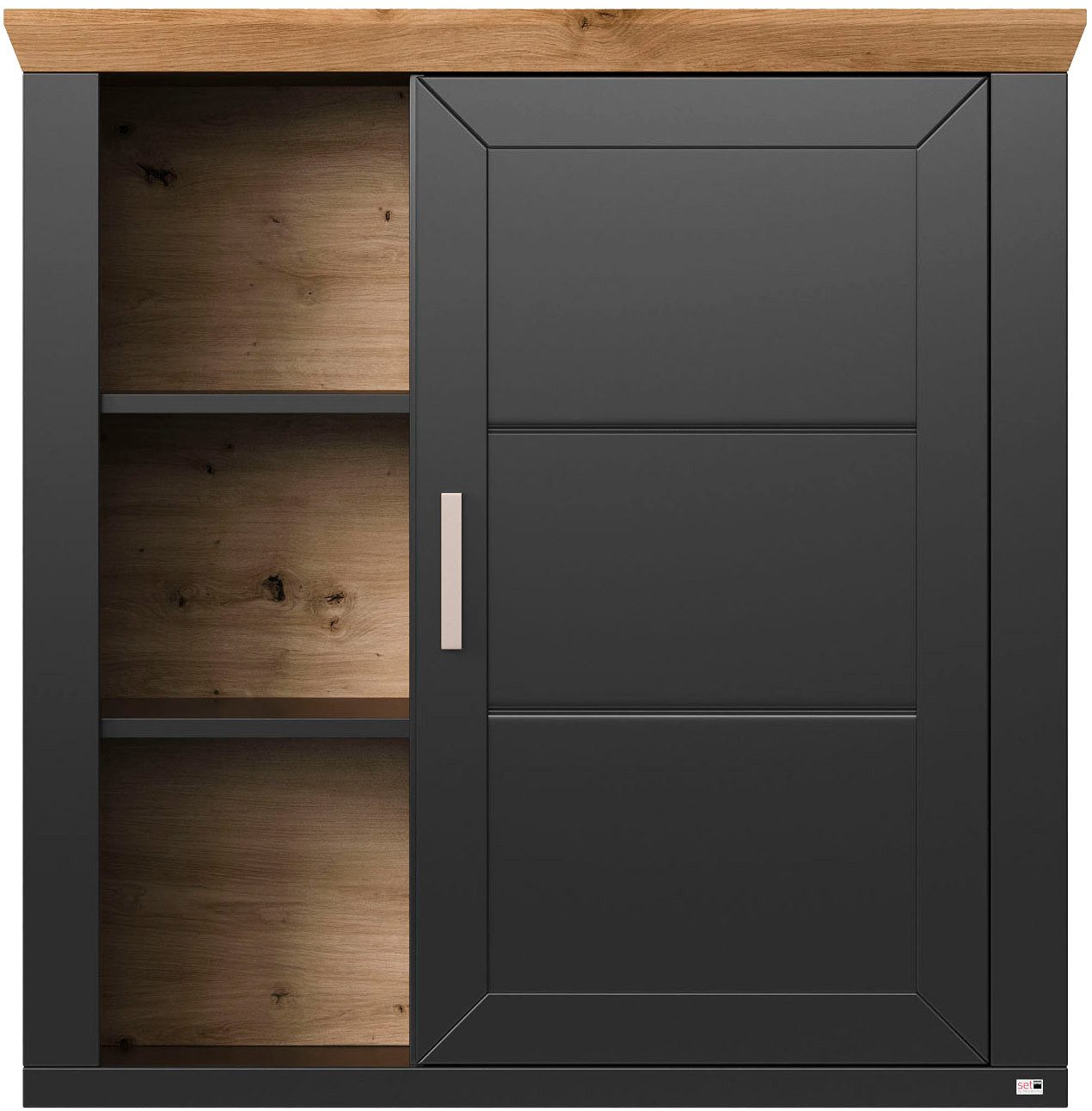 set one by Musterring Hangkast York Type 23, met deur en open vakken, verlichting optioneel, B 105 cm