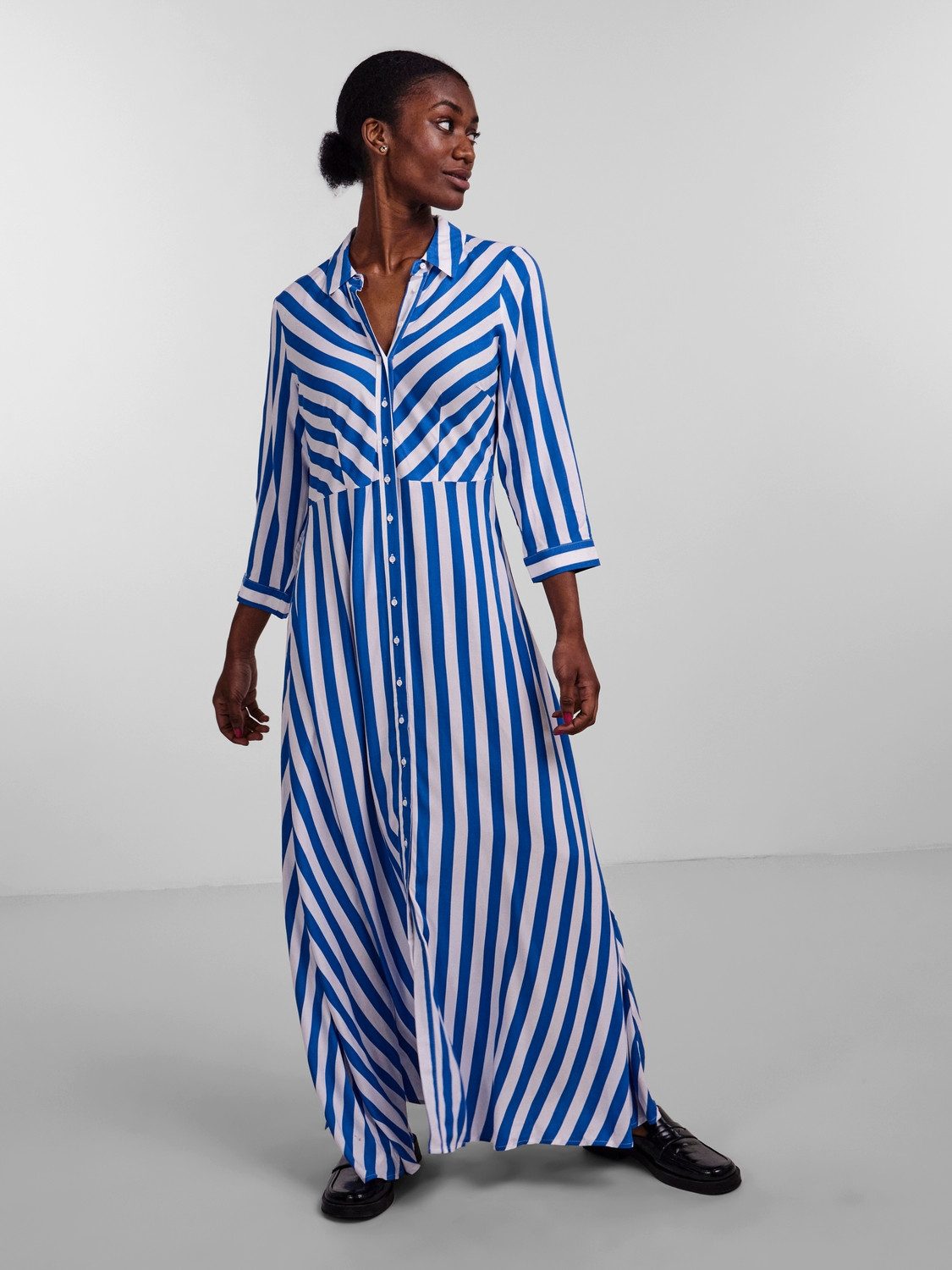 Y.A.S Jurk met overhemdkraag YASSAVANNA LONG SHIRT DRESS
