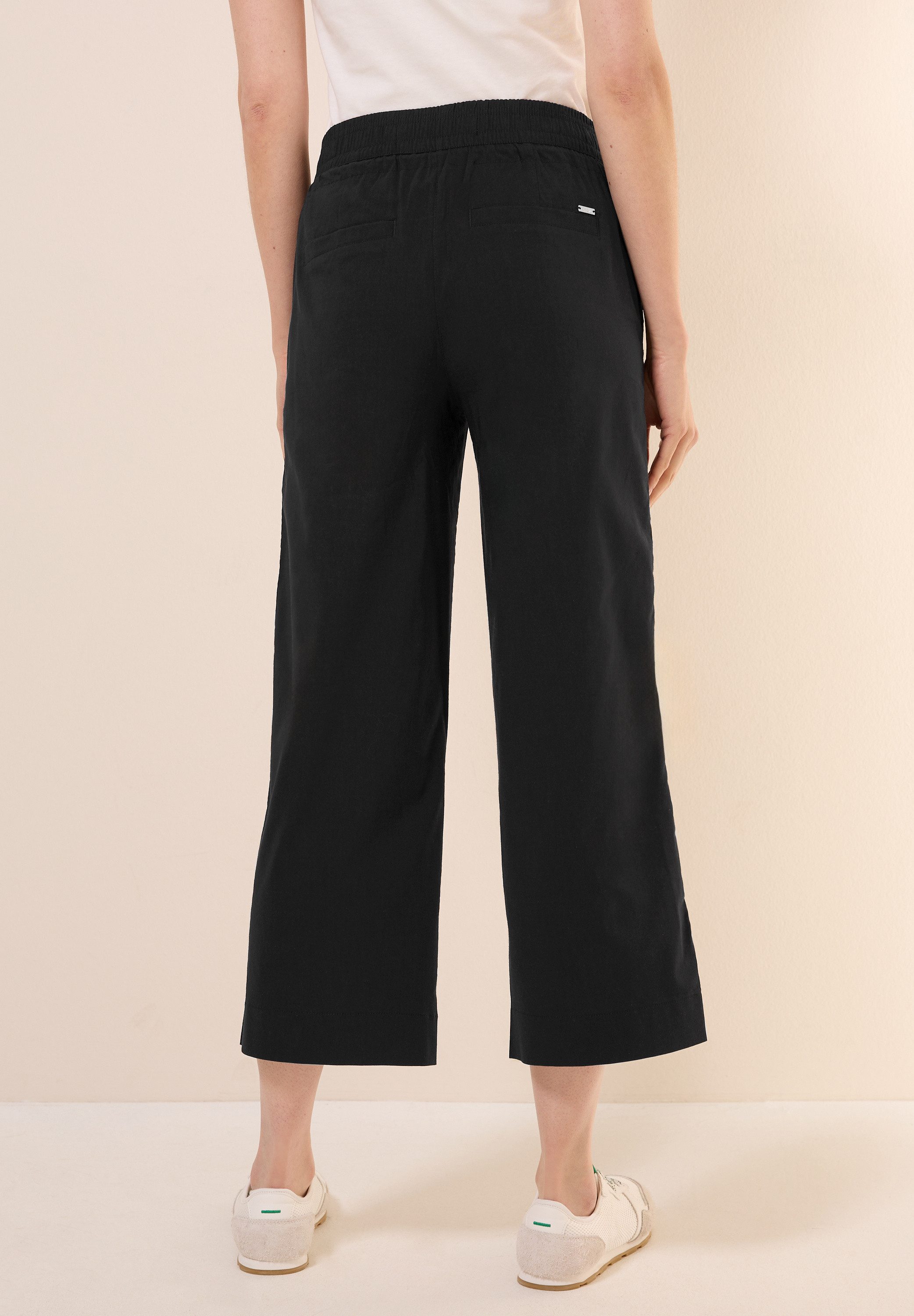 Cecil Stoffen broek Style Neele met elastische band en rijgkoord