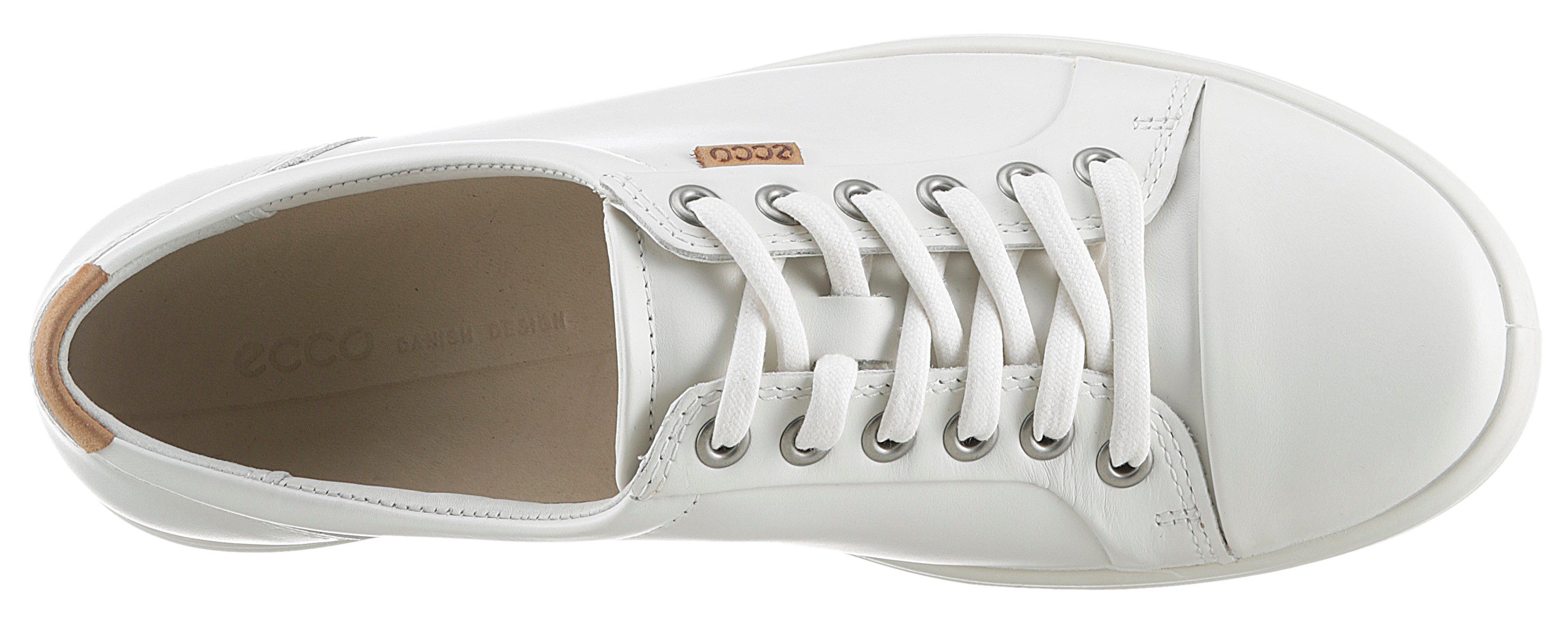 Ecco Sneakers SOFT 7 W met label, vrijetijdsschoen, lage schoen, veterschoen, smalle vorm
