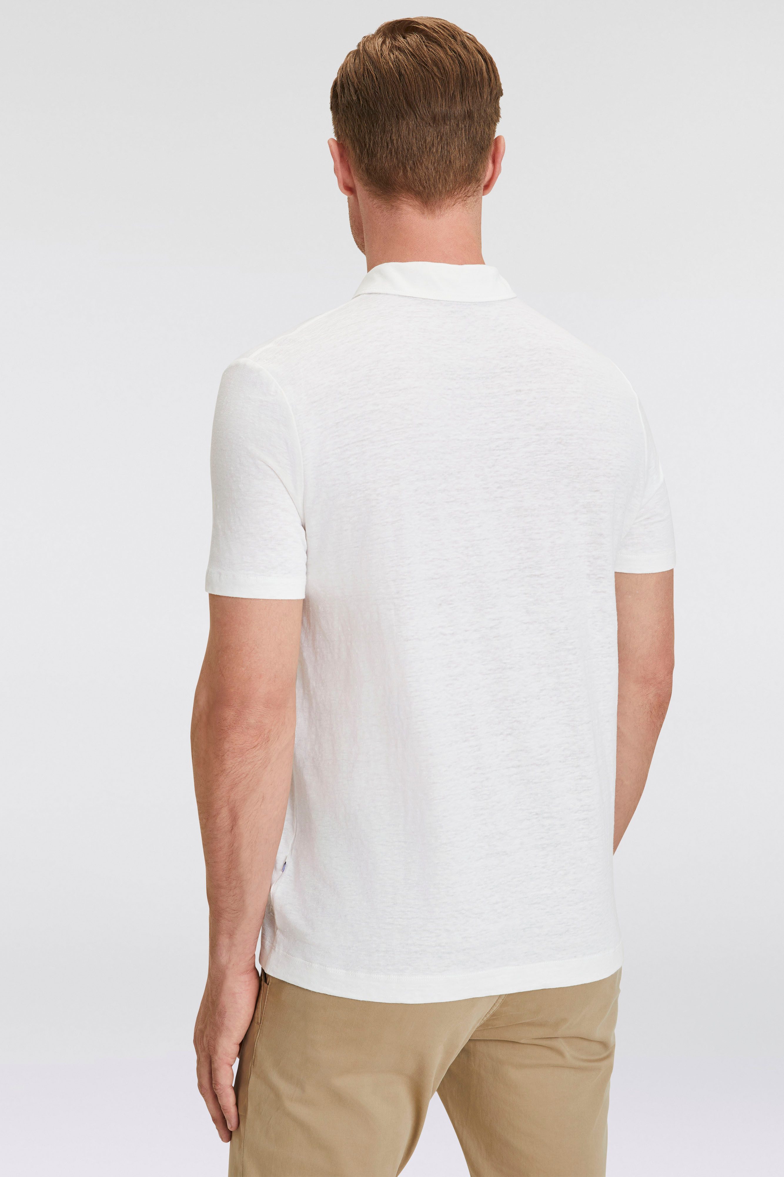 OLYMP Poloshirt Casual van linnenmengsel
