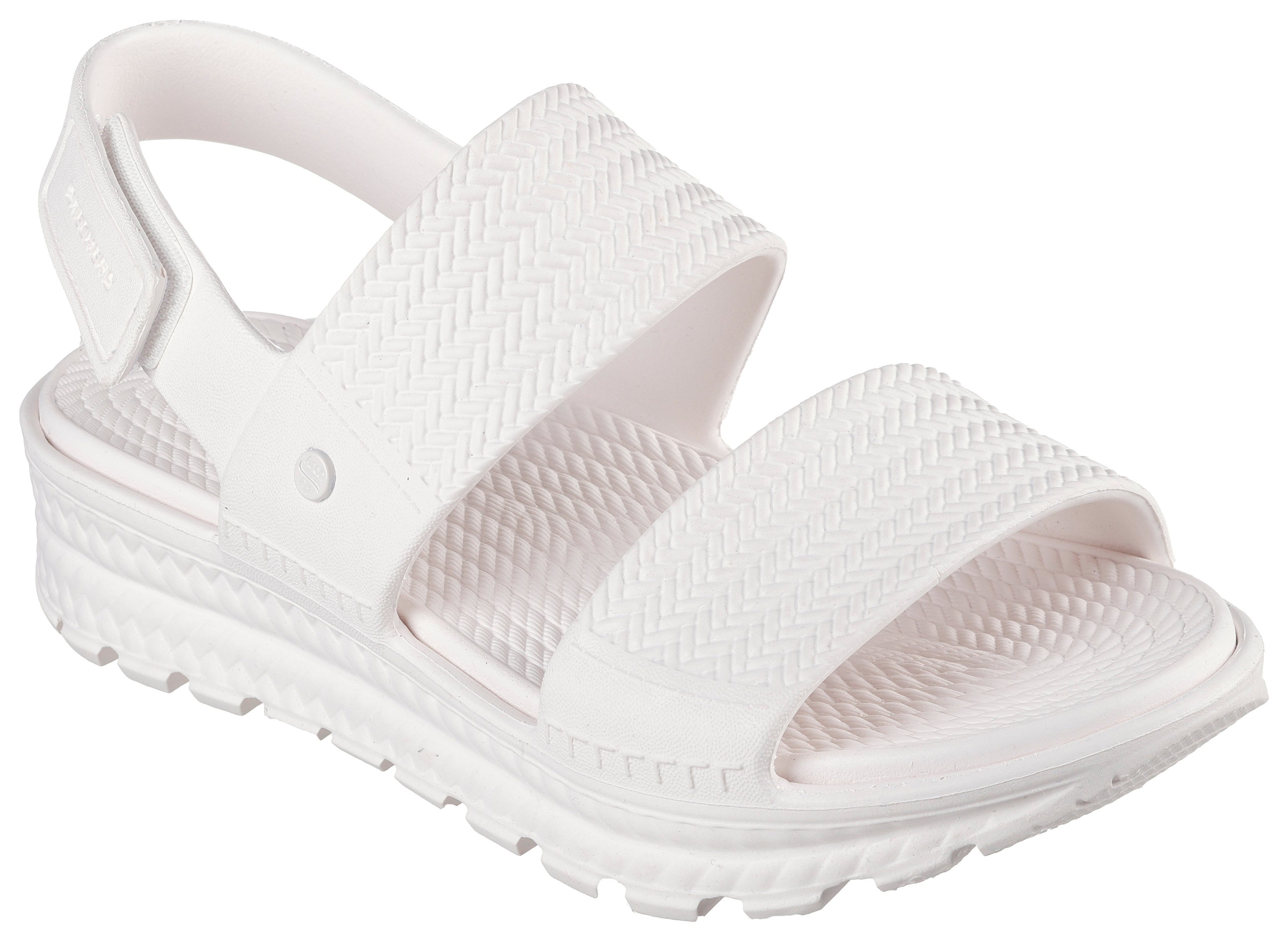 Skechers Sandalen ARCH FIT FOOTSTEPS-SUNNY DAYS , plateau sandaal, zomerschoen met klittenband