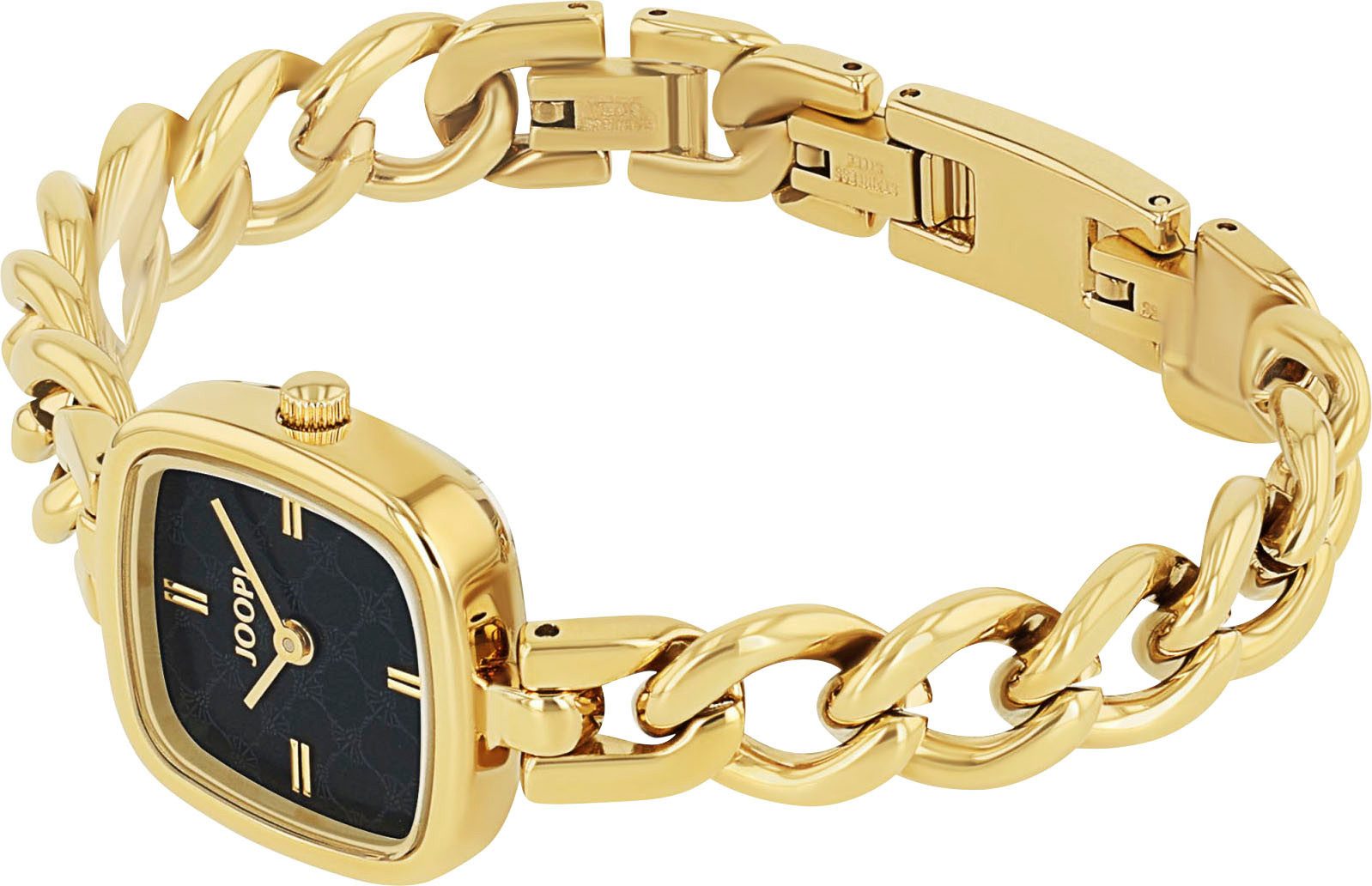 Joop! Kwartshorloge Armbandhorloge, dameshorloge, analoog, roestvrij staal armband in schakelstructuur