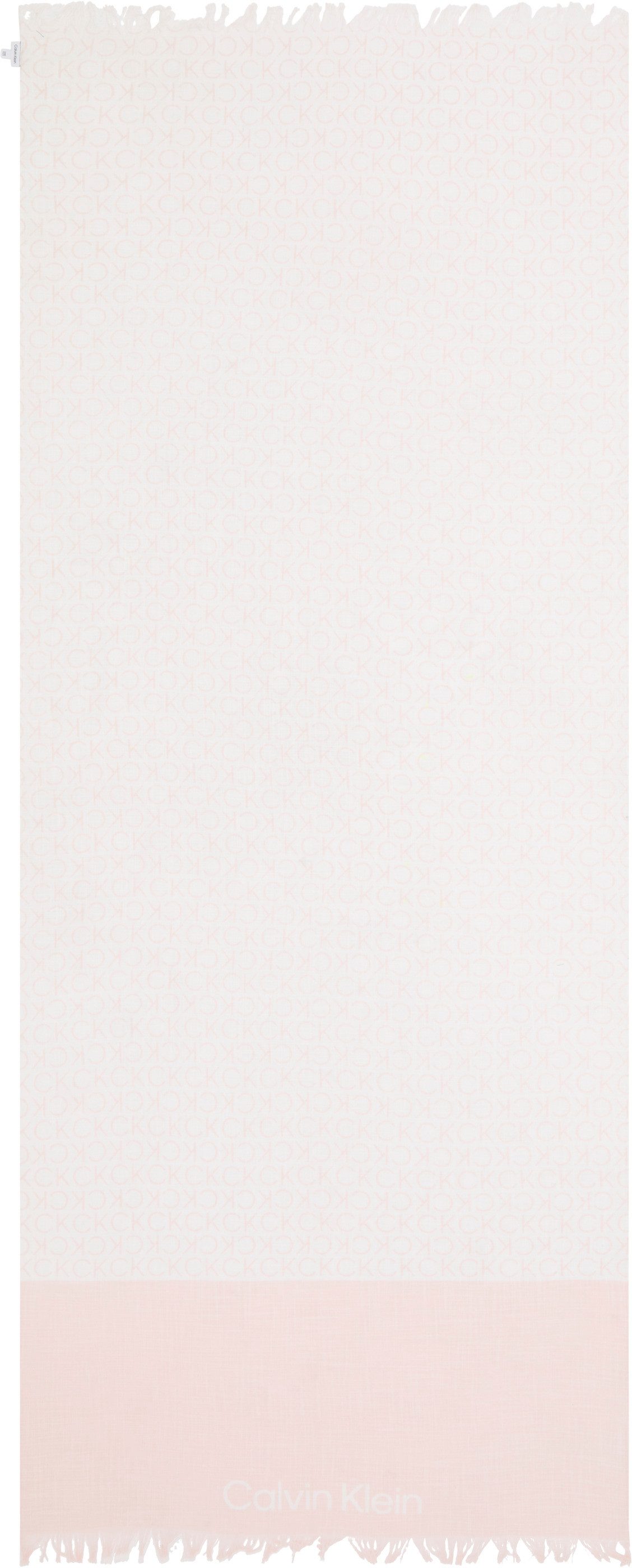 Calvin Klein Sjaal MONOGRAM COTTON GAUZE STOLE