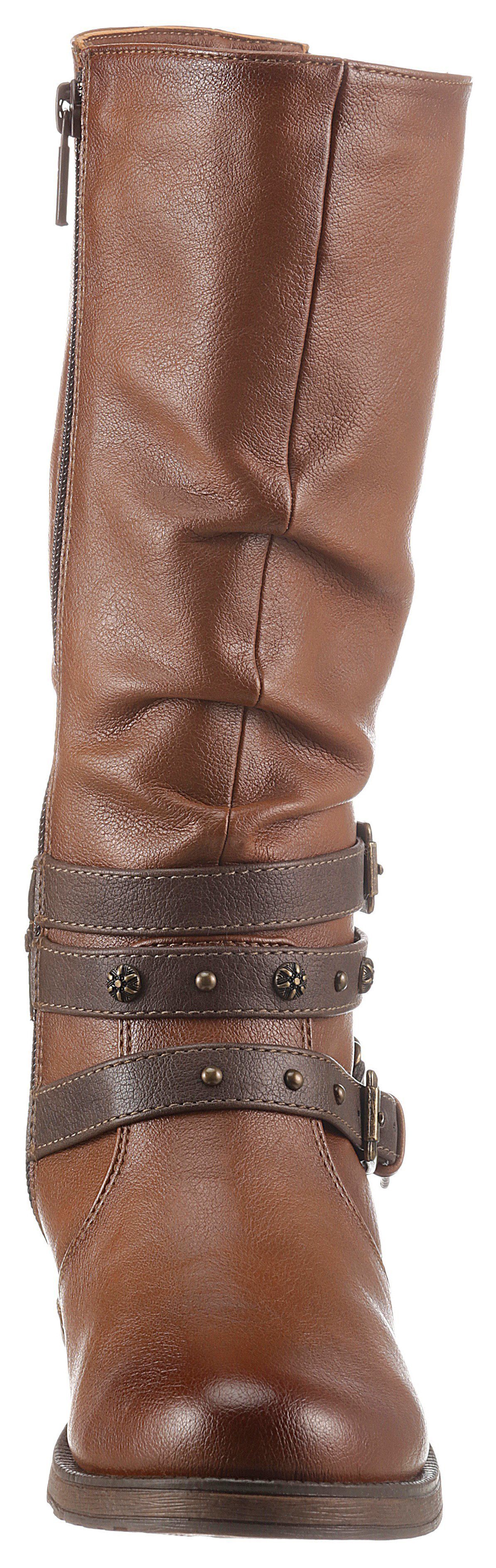 Mustang Shoes Laarzen met studsband en sierketting