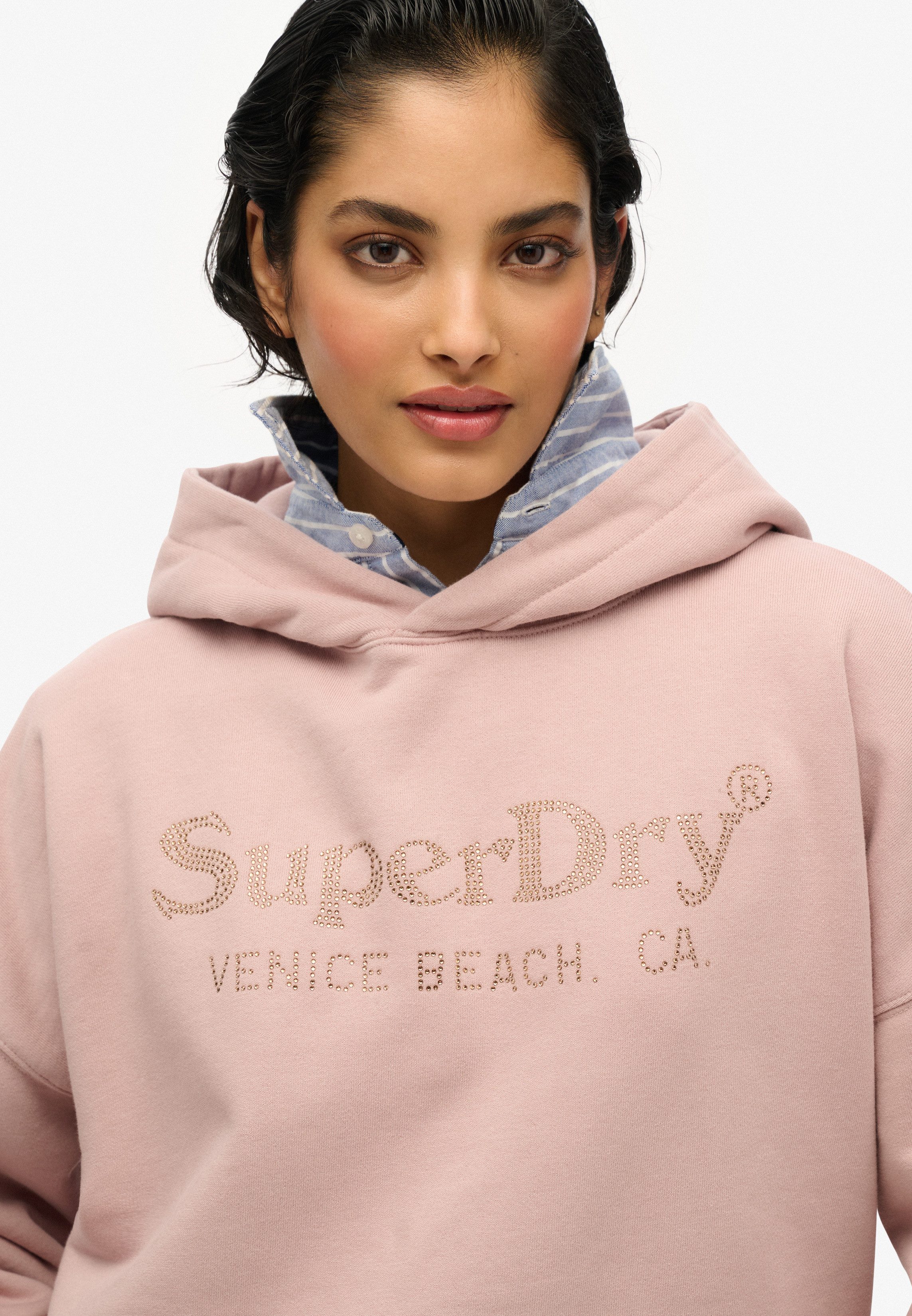 Superdry Hoodie VENUE METALLIC RELAXED HOOD