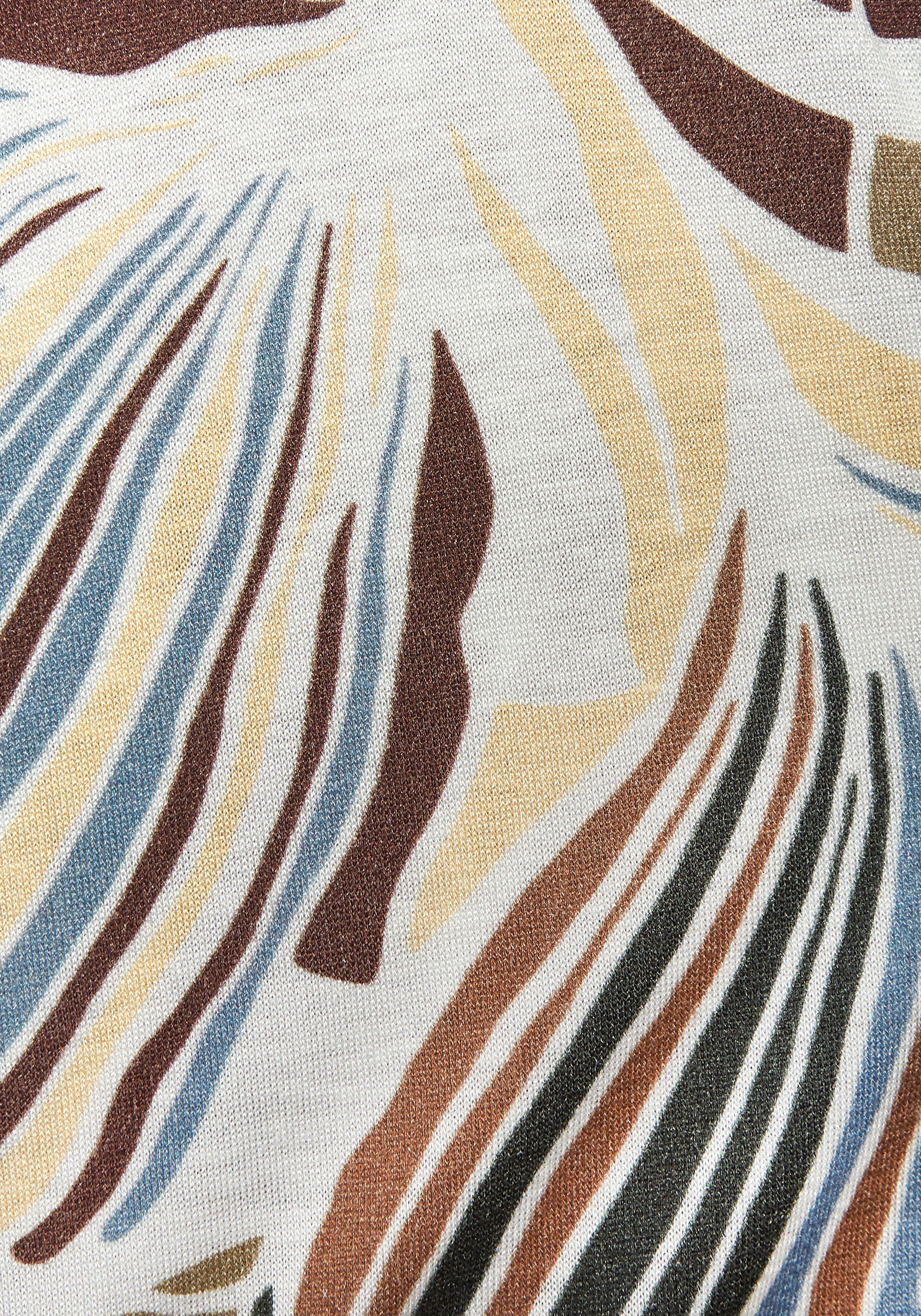 Lascana Maxi-jurk licht zomerjurk met alloverprint vloeiende strandjurk