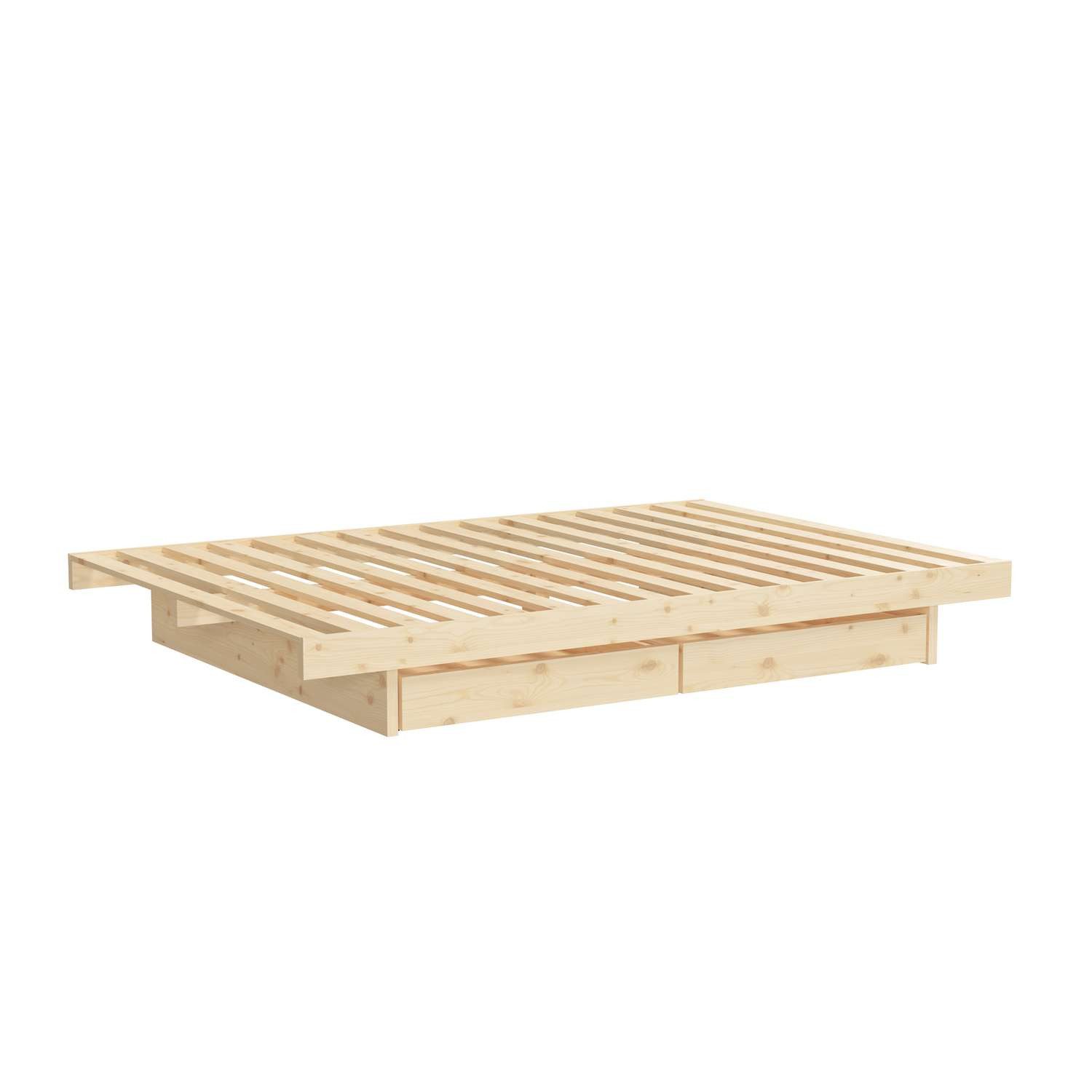 Karup Bedframe Kanso Bed, opbergbed, bed met of zonder lades Bed met/zonder lades, inclusief lattenbodem, FSC® gecertificeerd