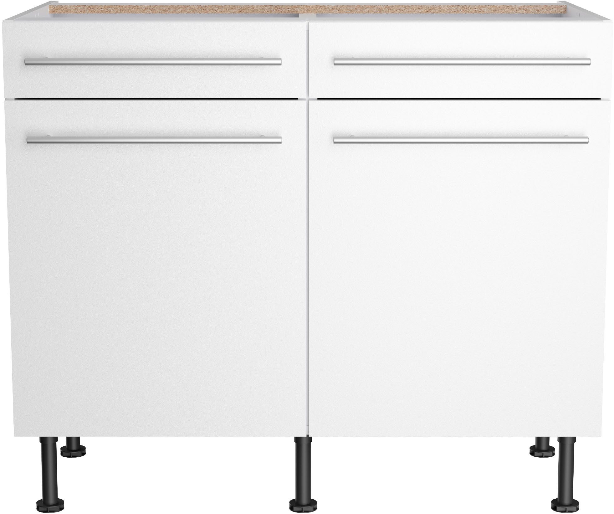 OPTIFIT Onderkast Bern2 Breedte 100 cm, 2 deuren, 2 lades, 1 legplank