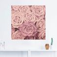 artland artprint rosen als artprint op linnen, muursticker in verschillende maten roze