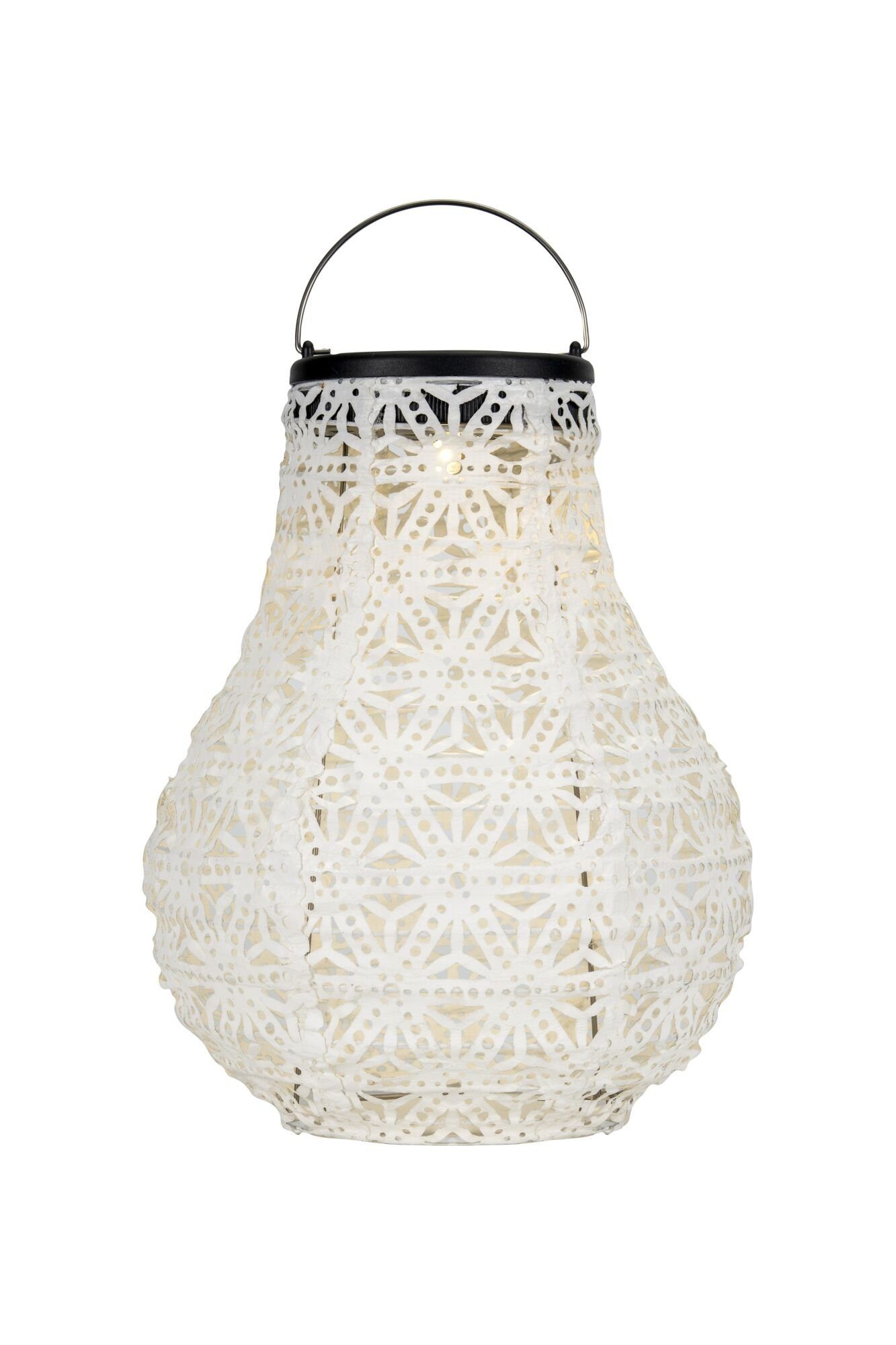 Pauleen Led-solarlamp Sunshine Blaze lampions solar wit Tyvek vlies