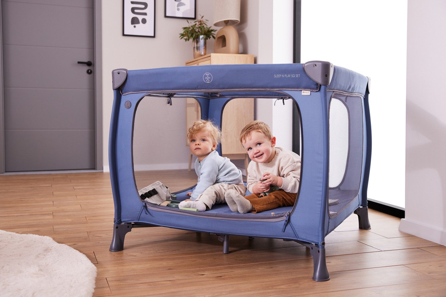 Hauck Baby-campingbed Sleep N Play SQ, Set dark green