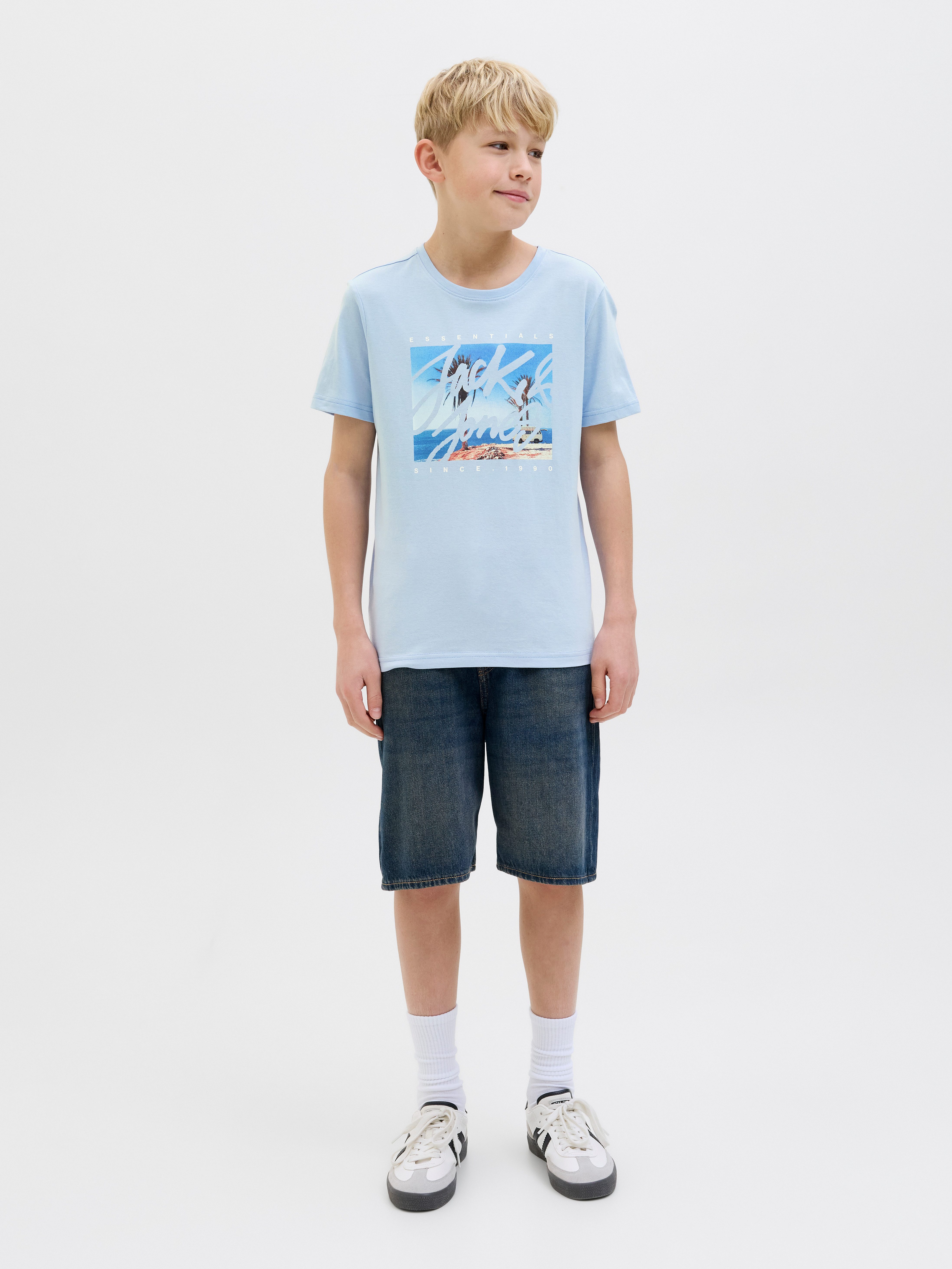 Jack & Jones Junior T-shirt JJCOLTON PHOTOPRINT TEE SS CREW NE JNR
