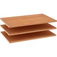 wiemann plank (set, 3 stuks) bruin