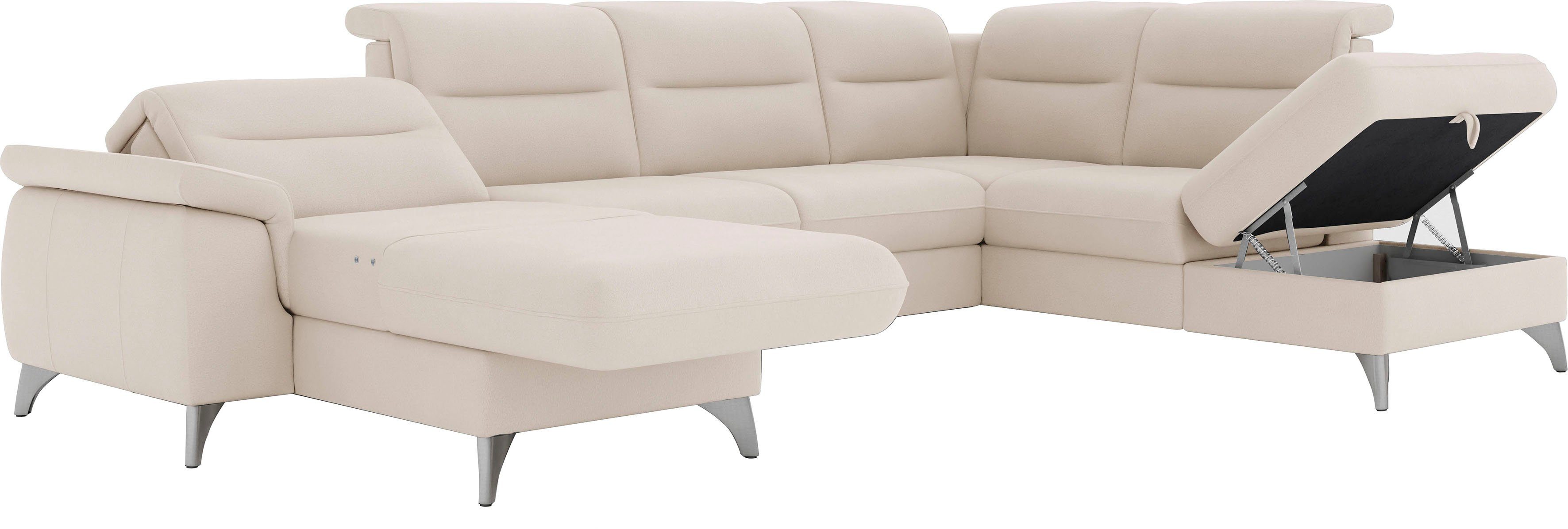 sit&more Zithoek Astoria U-vorm naar keuze met motorische relaxfunctie