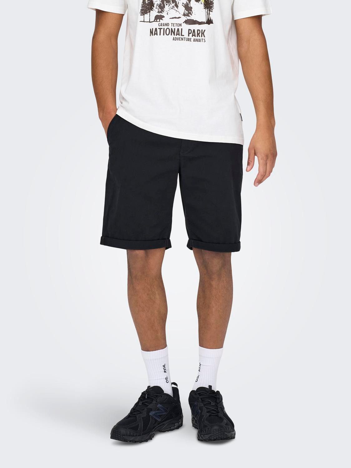 ONLY & SONS Chino-short ONSPETER LIFE REGULAR 0013 SHORTS NOOS