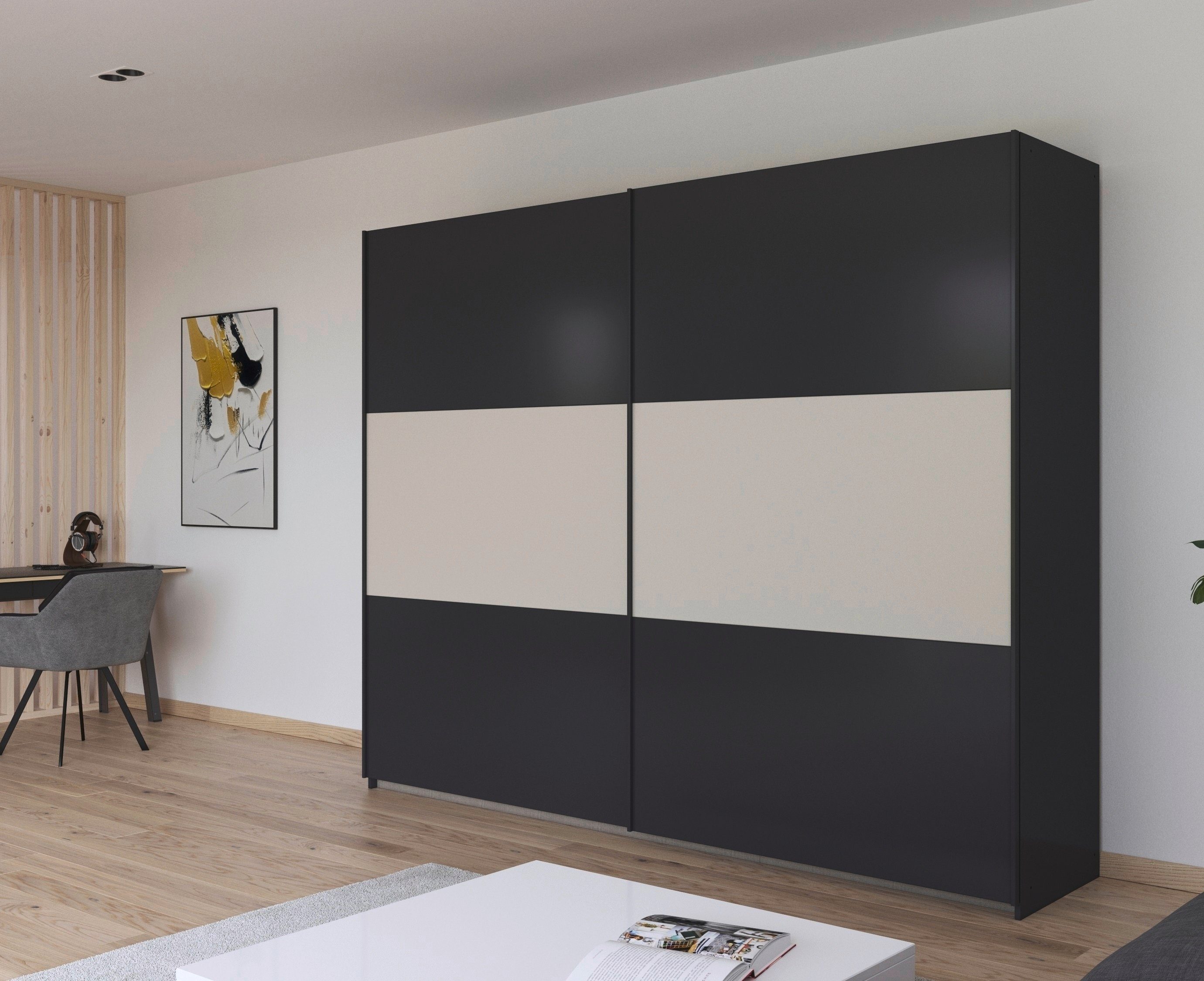 rauch Zweefdeurkast Kledingkast kast garderobe garderobekast waskast NEO met een royale opbergruimte en vele verschillende kleurencombinaties