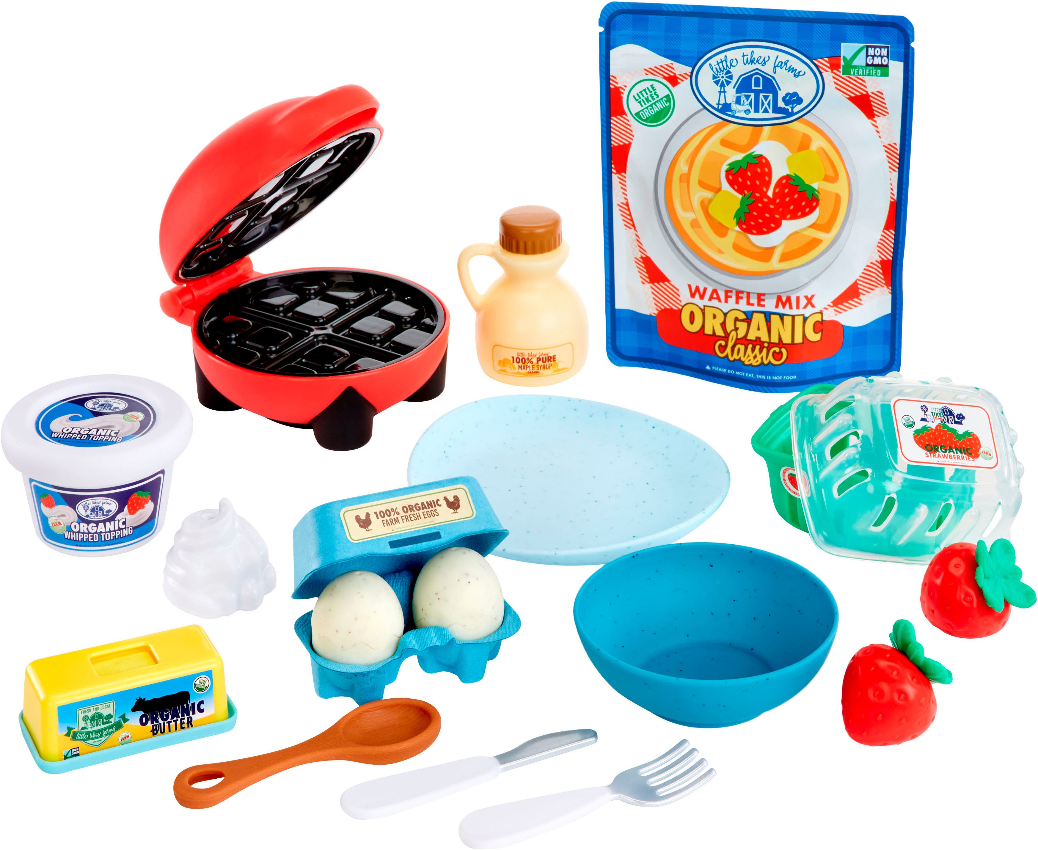 Little Tikes® Speelgoed-levensmiddelen Creative Chefs Waffles Kit (18-delig)