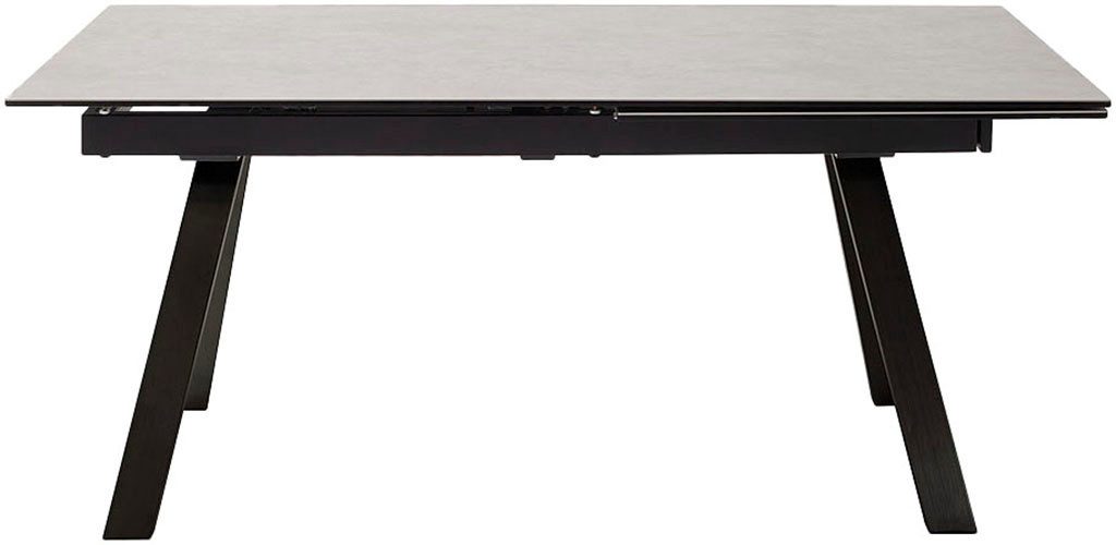 MCA furniture Eettafel TOBAGO uitschuiftafel 180-260 cm Keramiek, metaal, uitschuifbaar, tafelblad 13 mm eettafels grijs