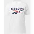 reebok t-shirt reebok identity big logo tee wit