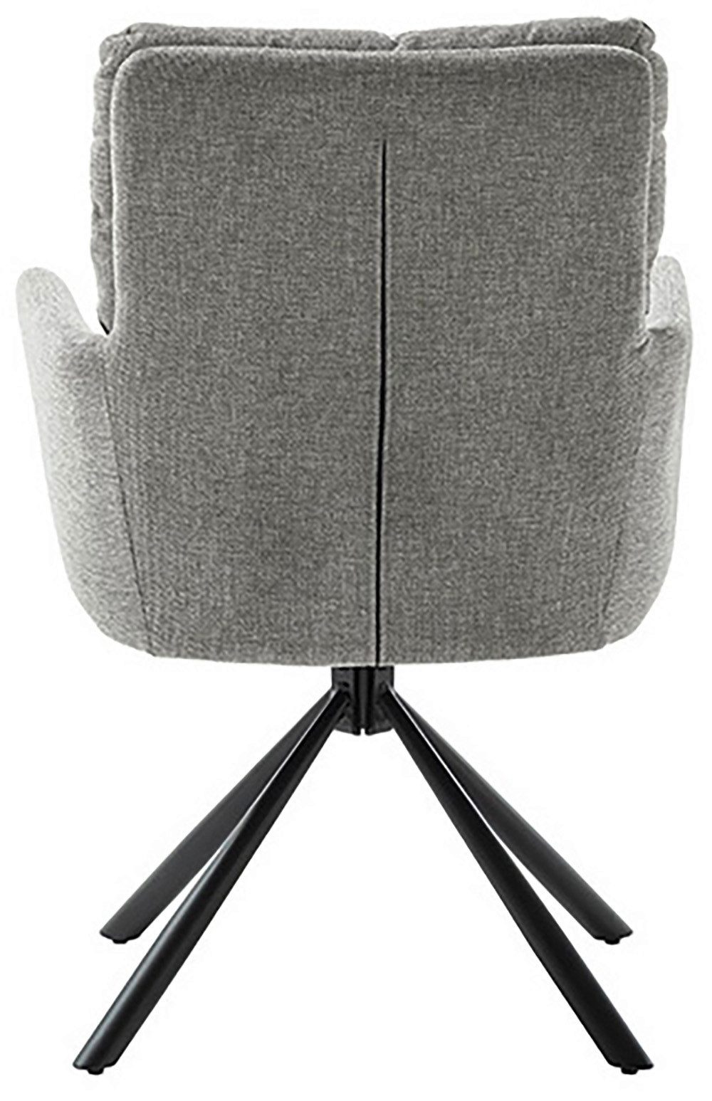 MCA furniture Eetkamerstoel (2-set), draaibaar 180°, pocketvering, zithoogte ca. 50 cm