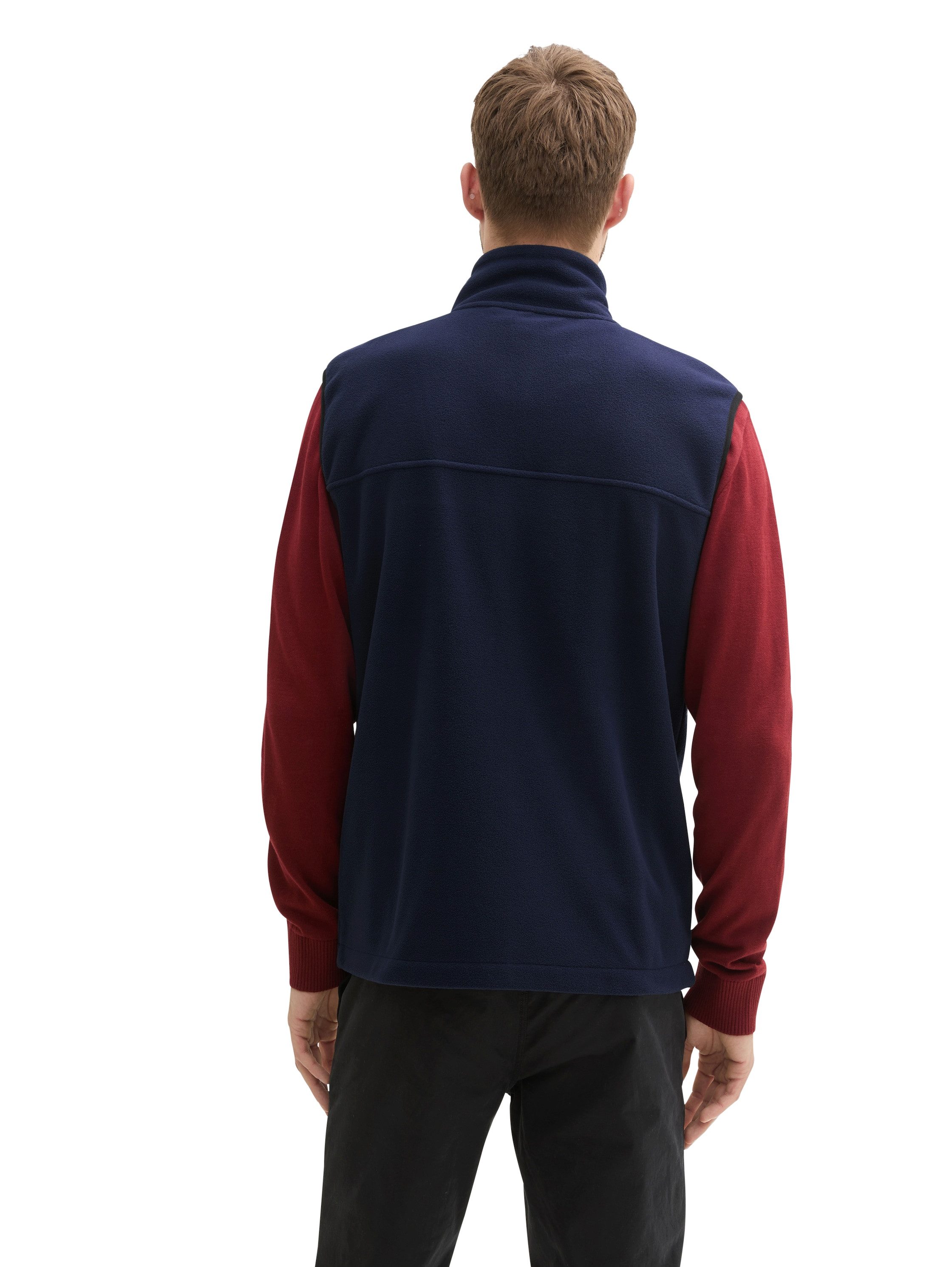 Tom Tailor Mouwloos fleecevest met zakken