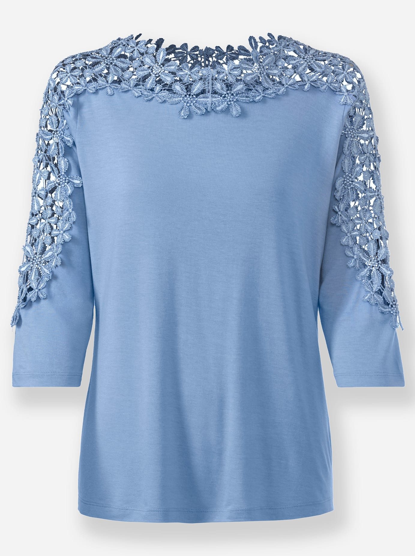Lady Shirt met 3 4 mouwen Shirt (1-delig)