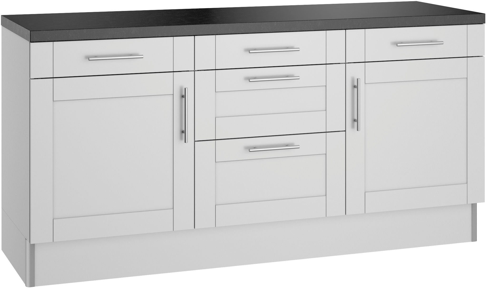 Kochstation Keuken KS-Ahus 180 cm breed, zonder elektrische apparaten, soft close functie, mdf fronten