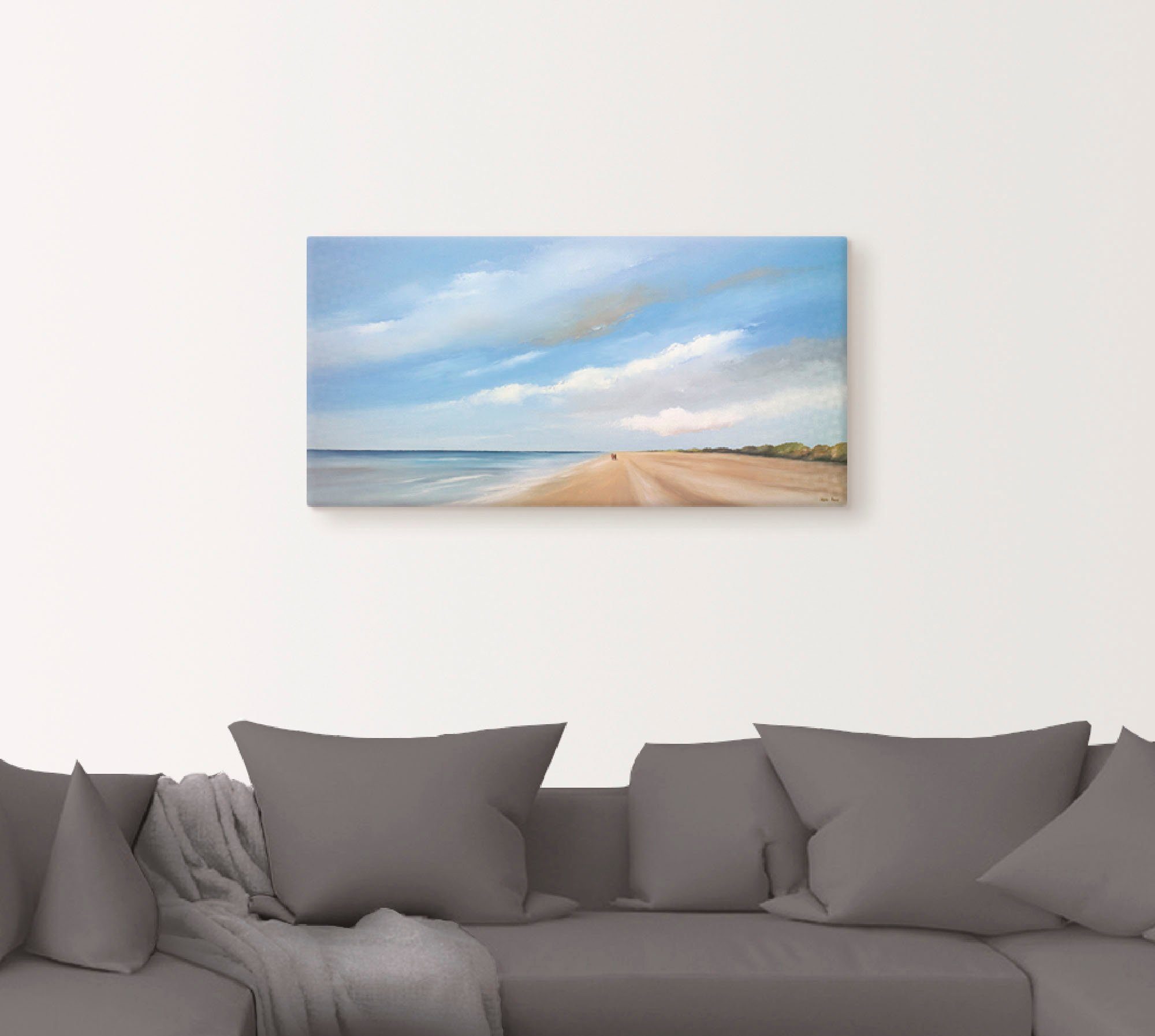 Artland Artprint Langs het strand III als artprint op linnen, muursticker in verschillende maten