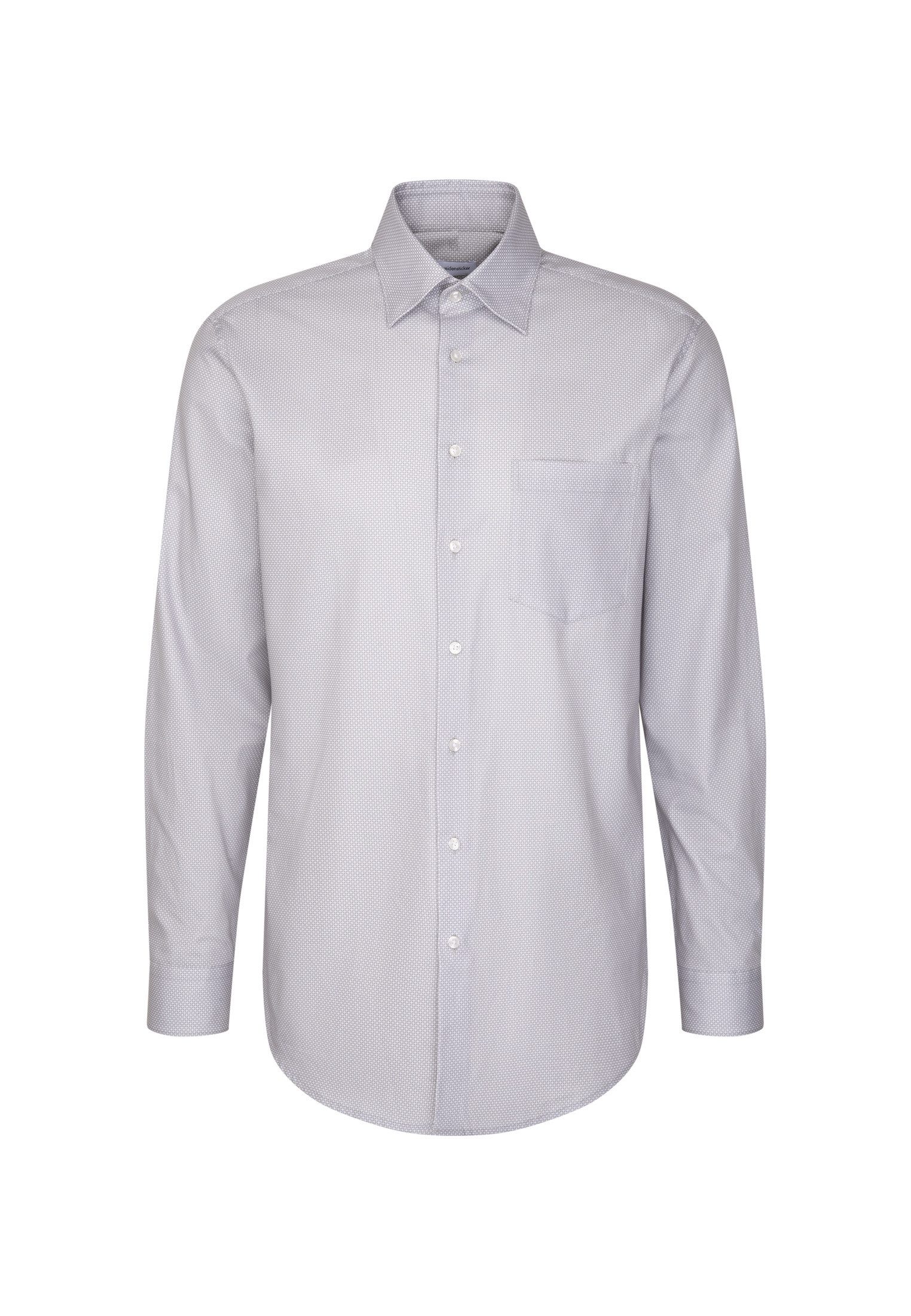 seidensticker Businessoverhemd Zwarte roos Regular 1/1 Bedekte Button-Down-kraag print