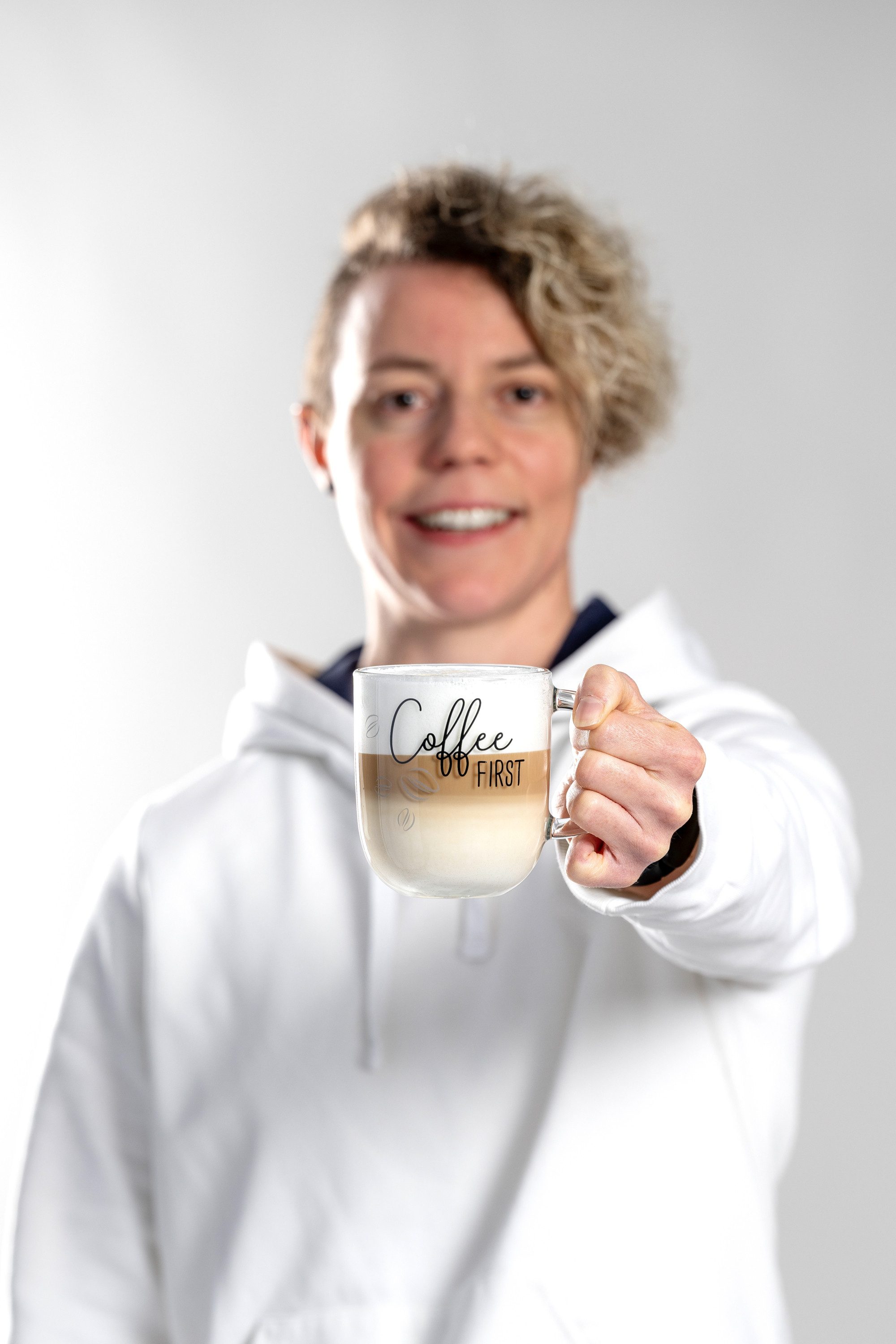 LEONARDO Kopje Beker "Coffee FIRST", 4-delig set, UFFICIO (set, 4-delig)