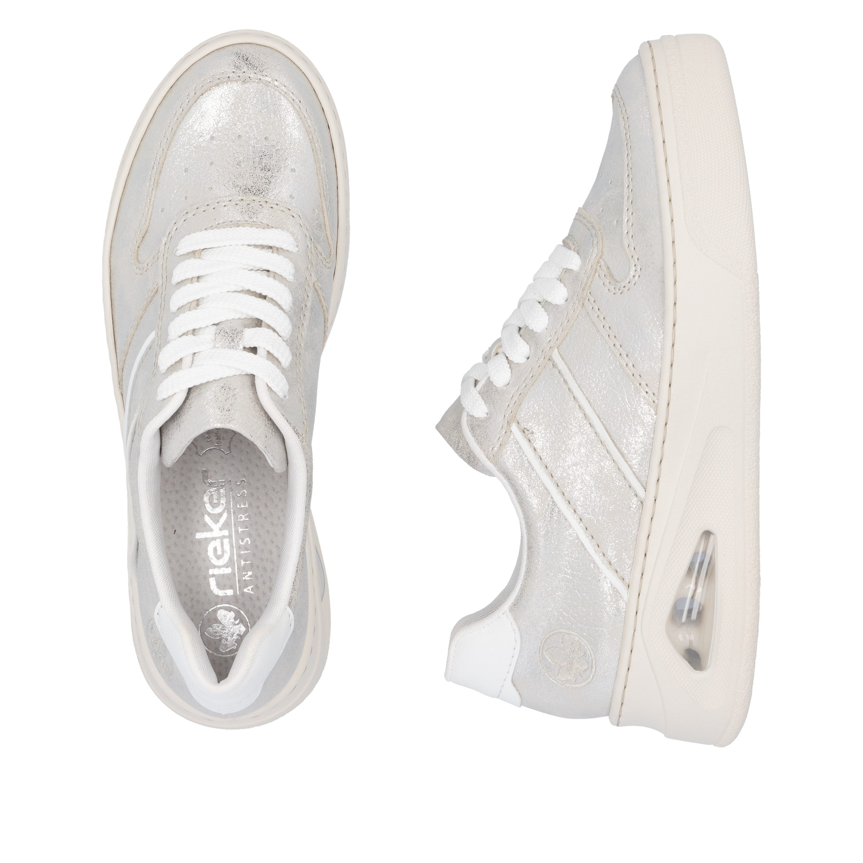 Rieker Plateausneakers , veterschoenen, lage schoen, vrijetijdssneaker met rieker air uitrusting