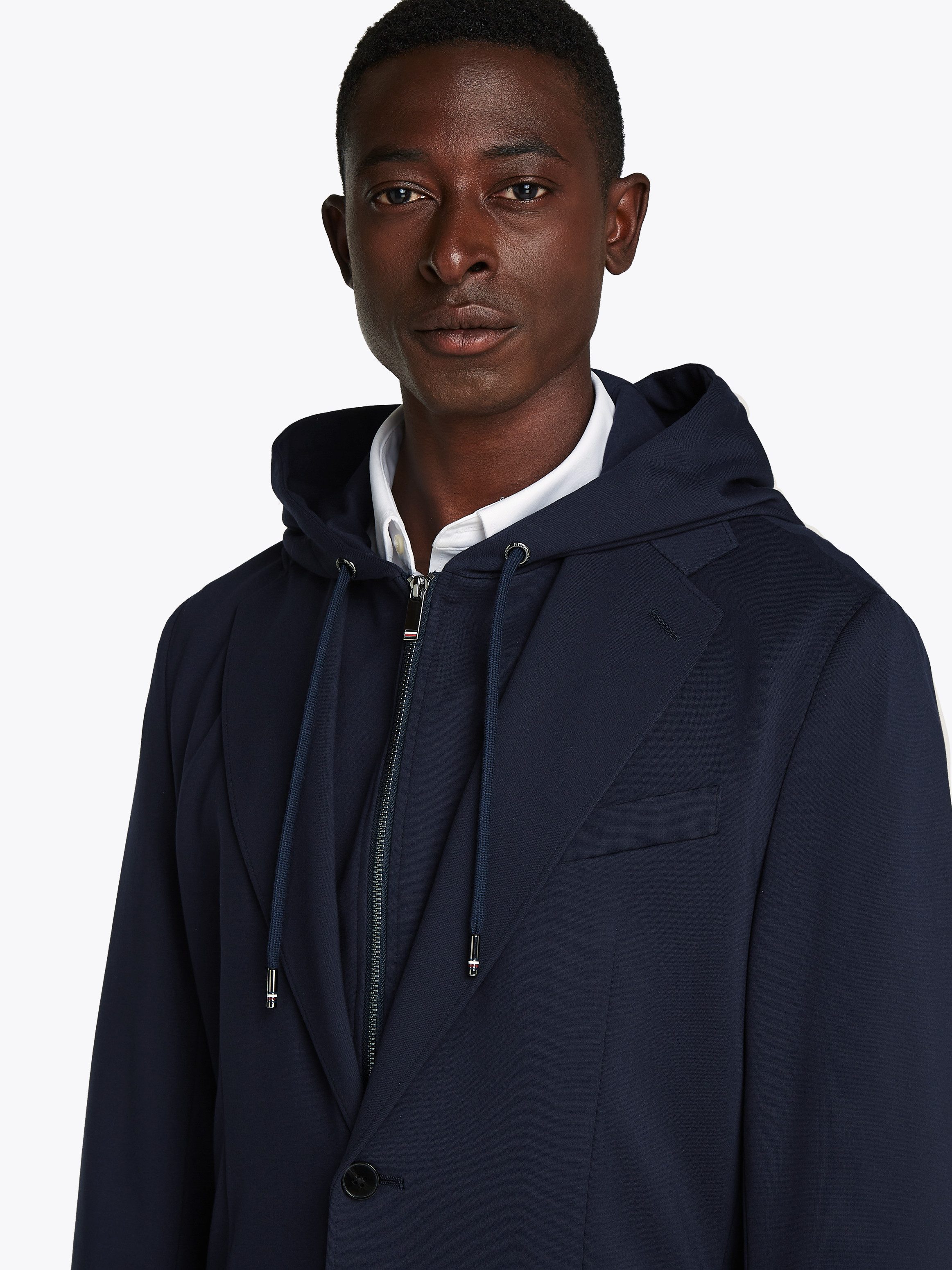 Tommy Hilfiger Colbert DC PUNTO MILANO HOOD BLAZER met uitneembare capuchon-inlay