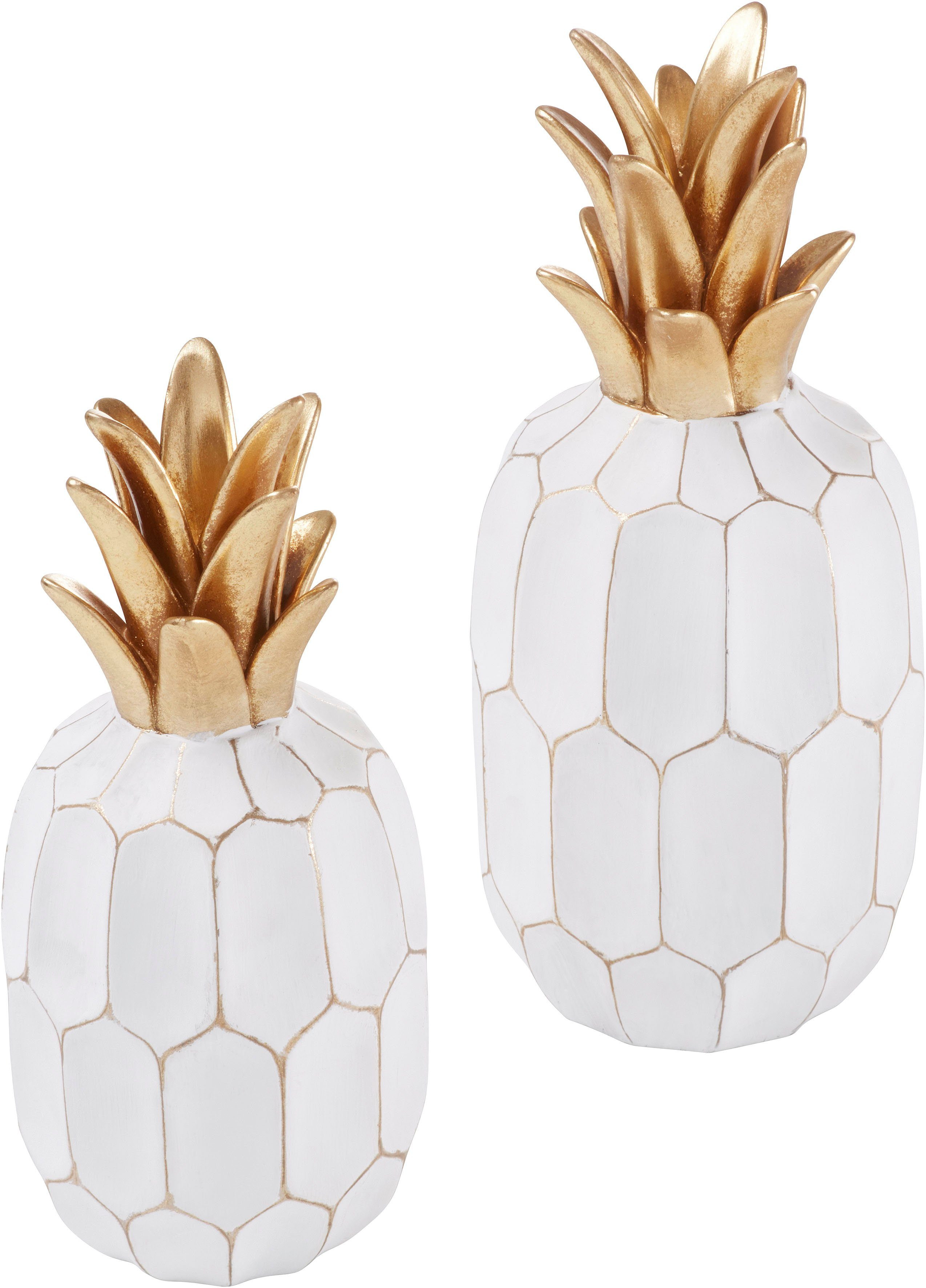 Home affaire Decoratief object Ananas (set, 2 stuks)