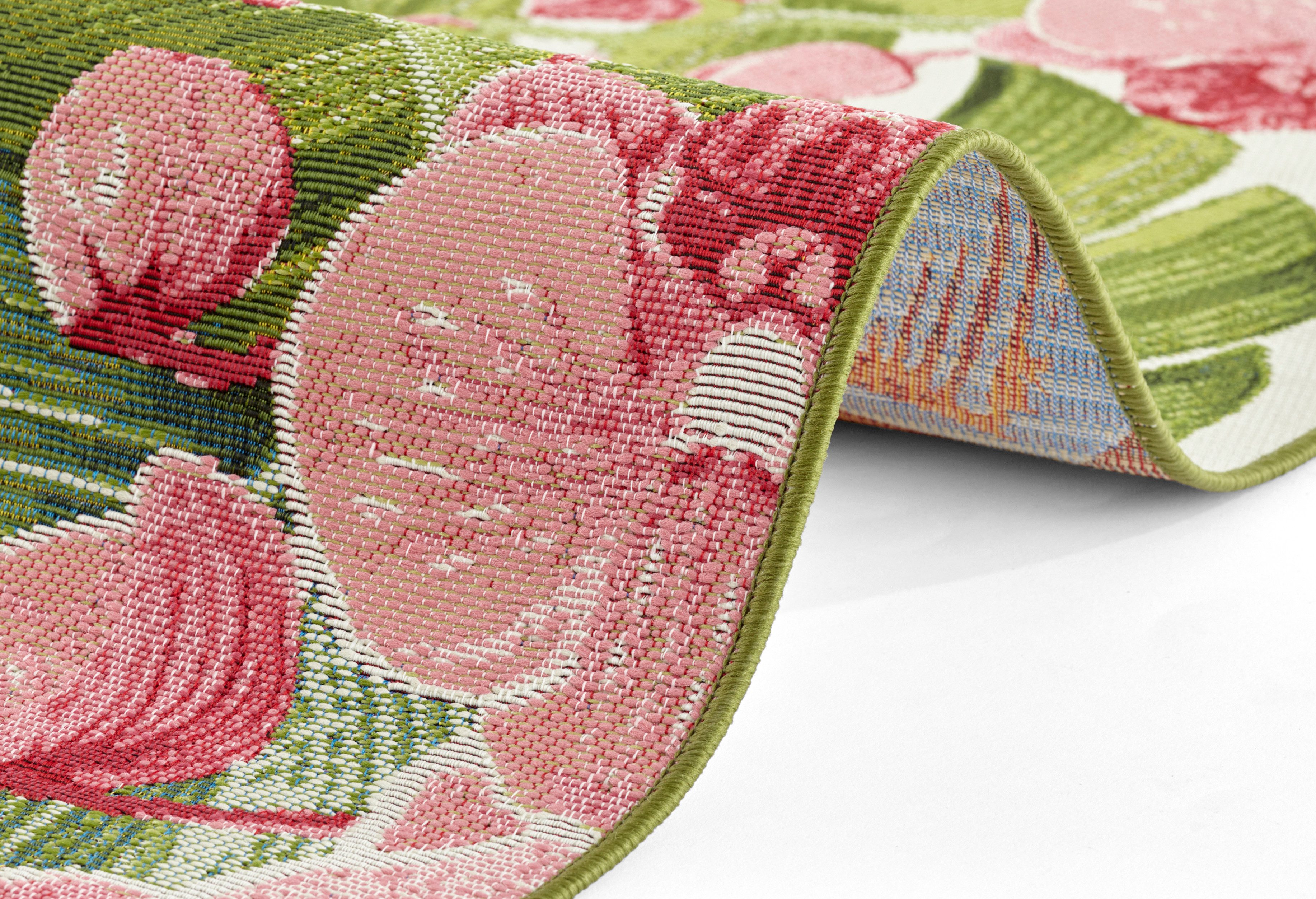 HANSE Home Outdoorkleed Tropical Flamingo In-& outdoor, tapijt, weerbestendig, balkon, tuin, woonkamer, floraal