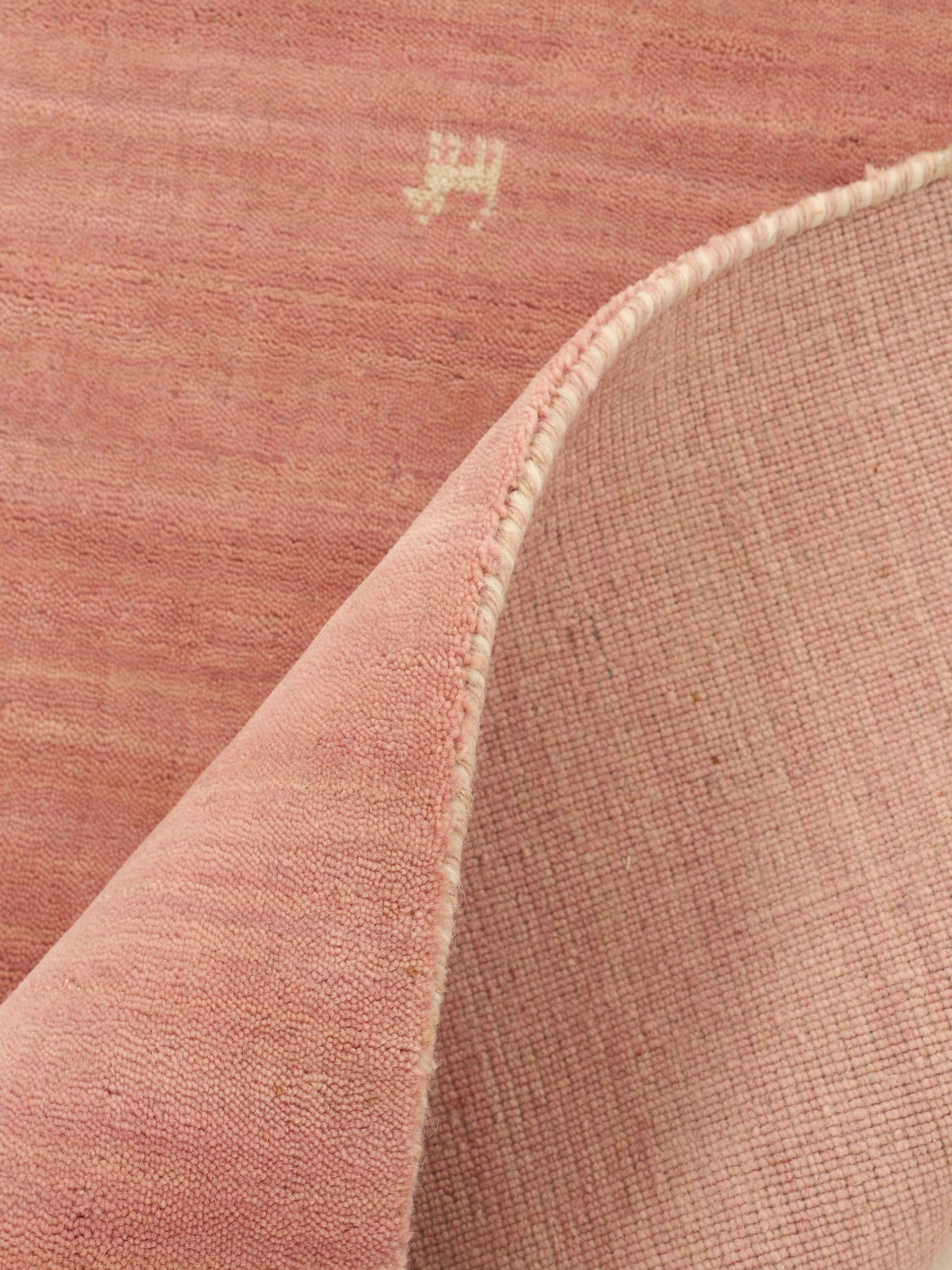 carpetfine Wollen kleed Gabbeh Uni, ook als loper verkrijgbaar