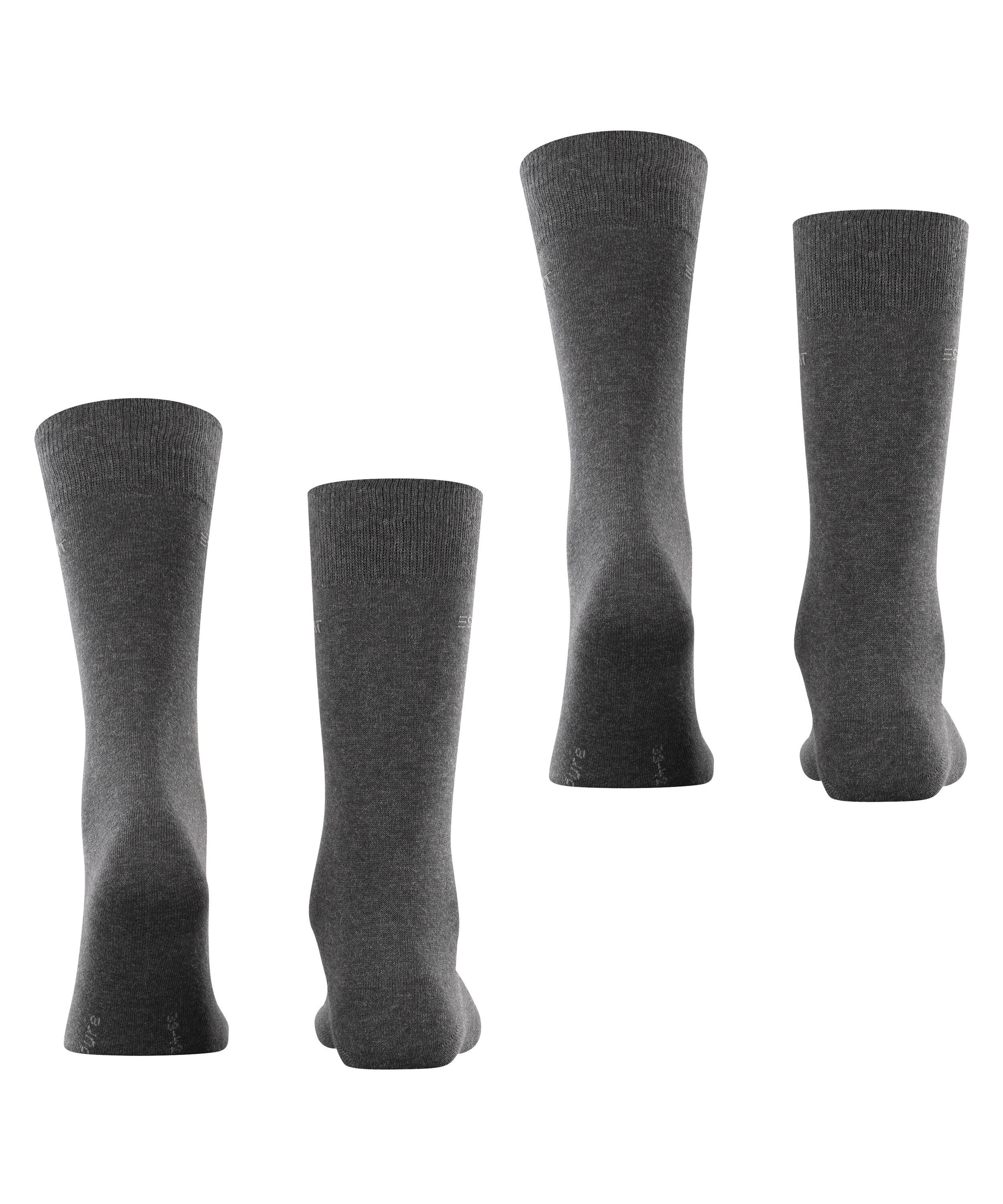 Esprit Sokken Basic Uni Zakelijke sokken, kuitlengte (2 paar, Set van 2)