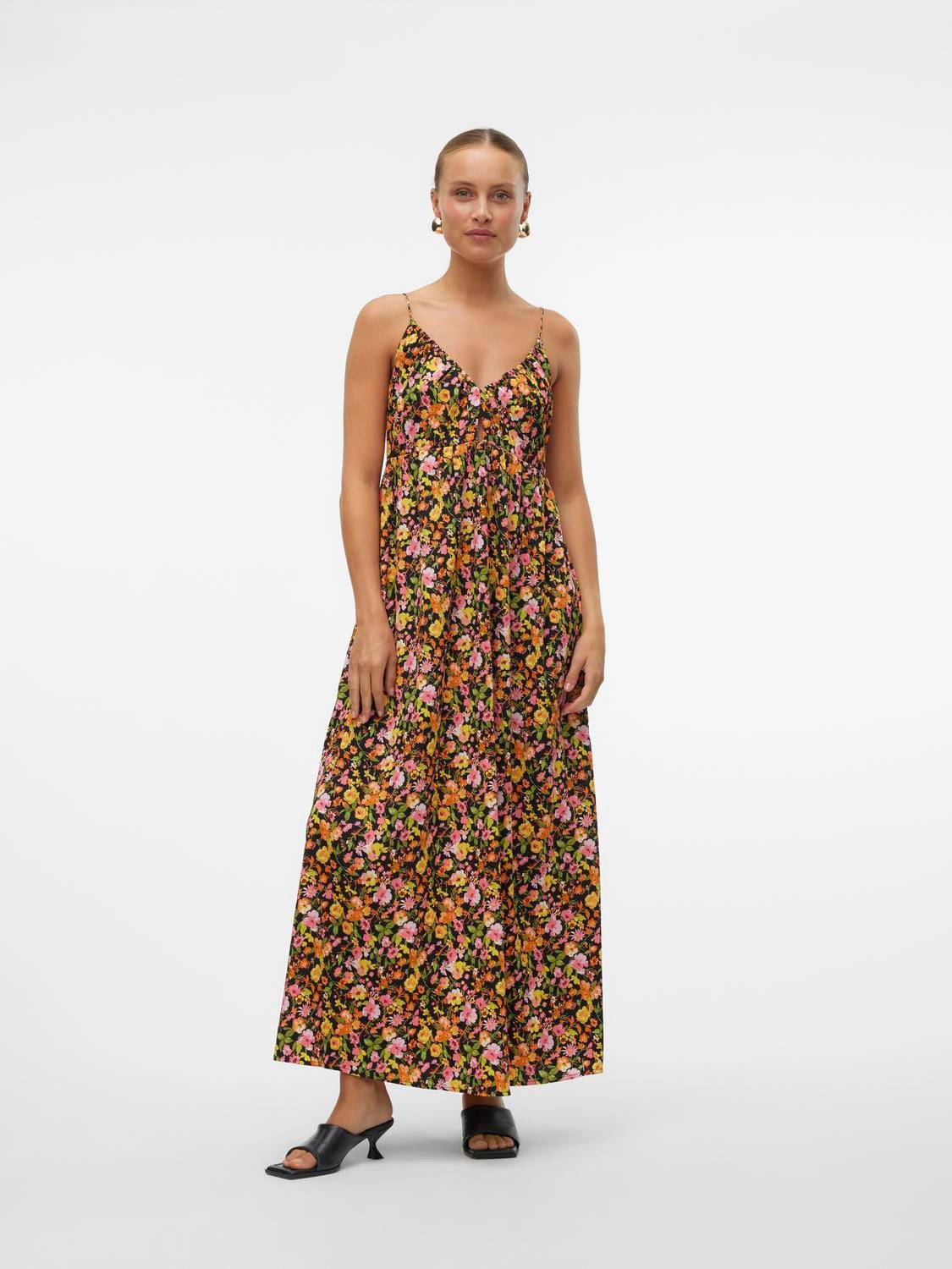 Vero Moda Jurk met spaghettibandjes VMPAGE SINGLET ANKLE DRESS WVN GA