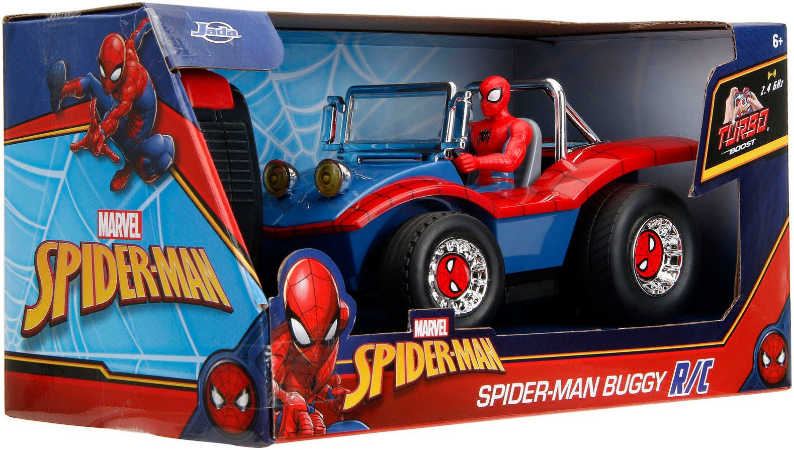 JADA Radiografisch bestuurbare buggy Marvel Spider-Man RC Buggy, 1:24, 2,4GHz
