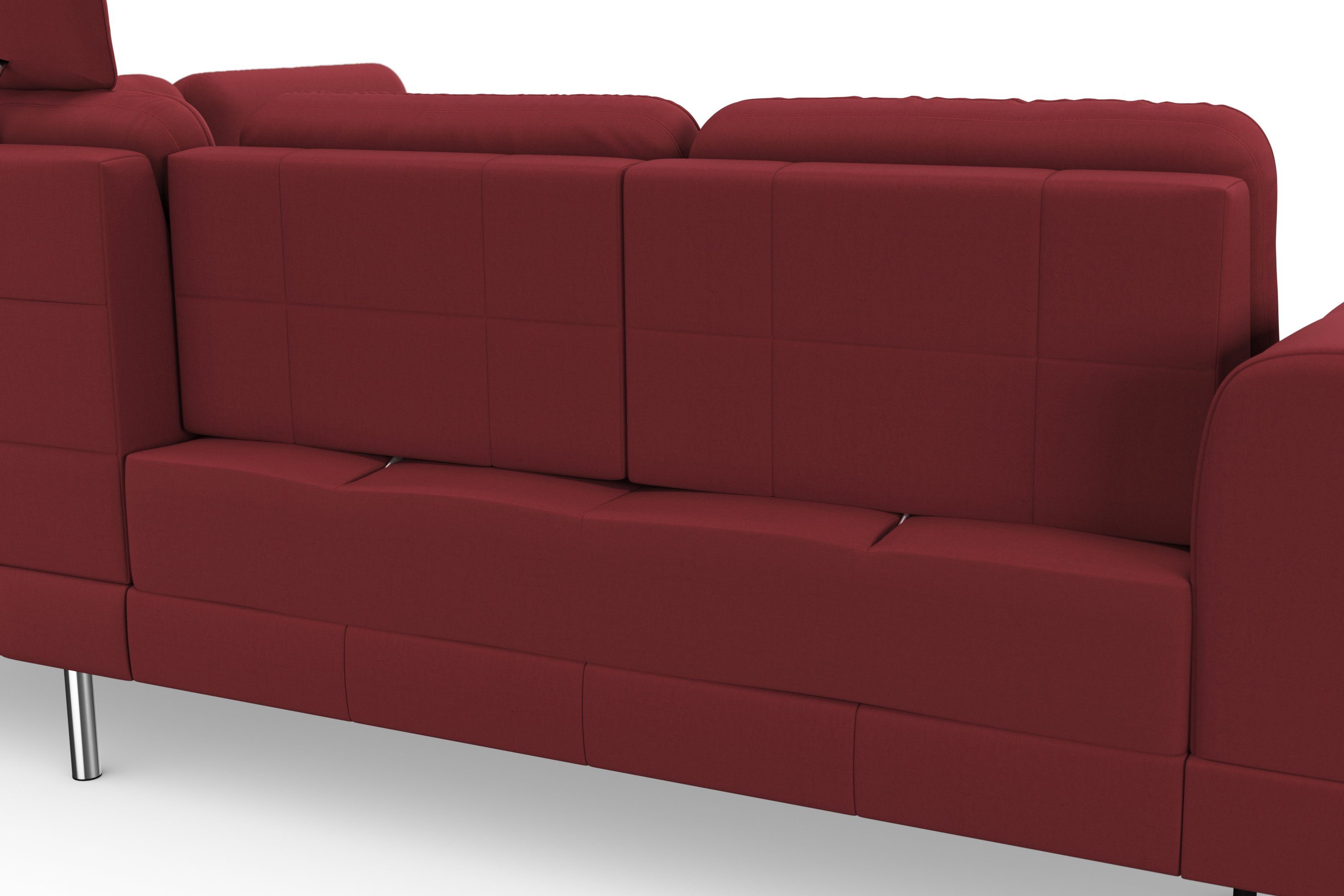 sit&more Hoekbank Bendigo L-vorm inclusief zitdiepteverstelling, bodemvrijheid 15 cm, in 2 pootkleuren