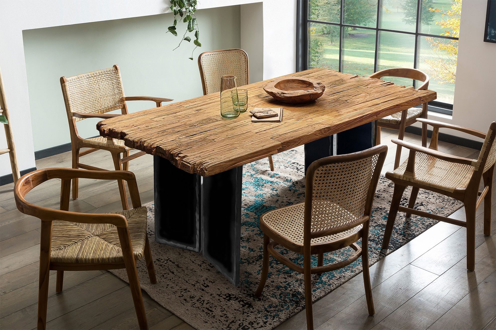 INOSIGN Eettafel met breukrand aan de korte zijden (1 stuk)