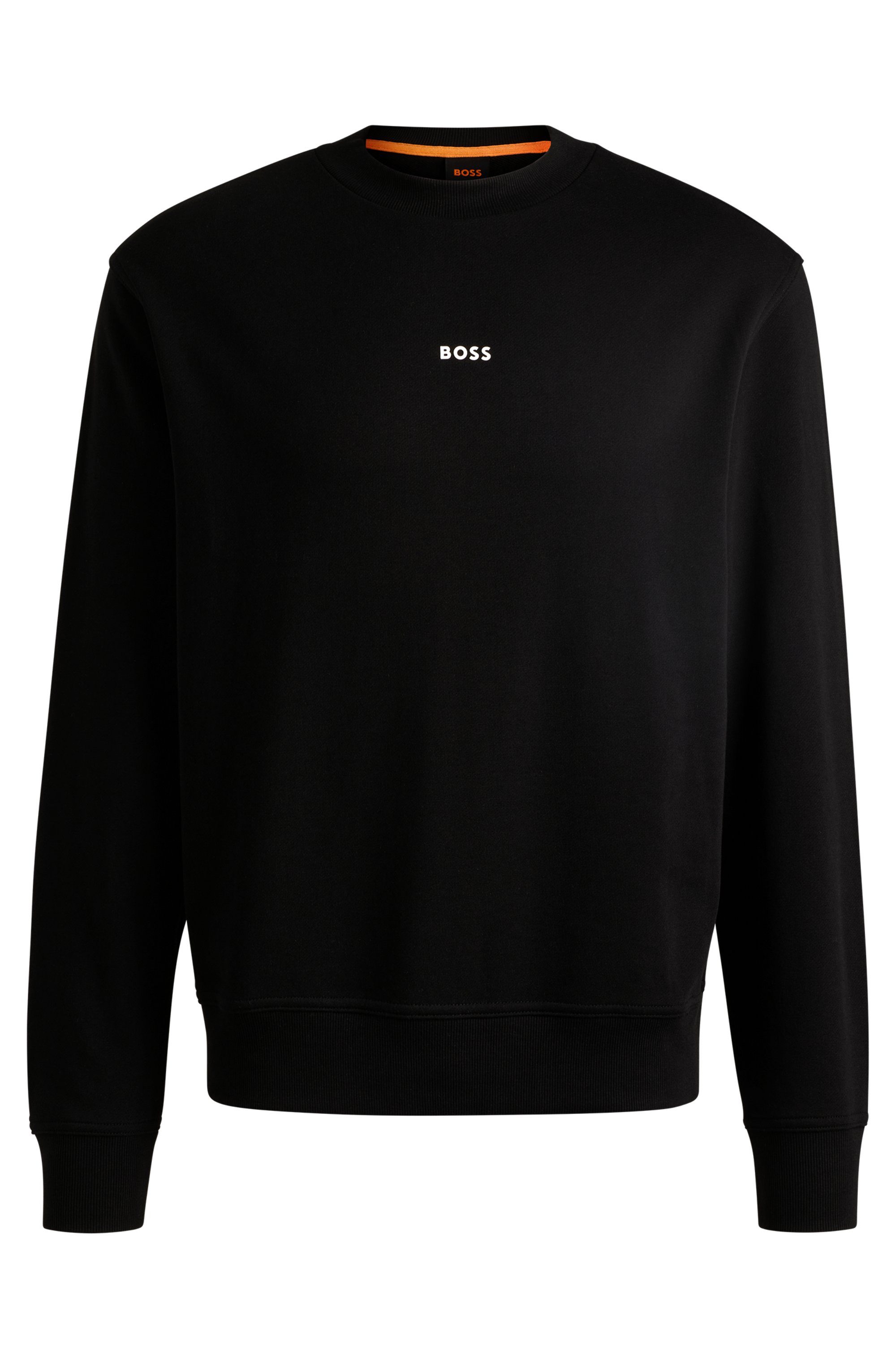 Boss Orange Sweatshirt WeSmallcrew met logo op borsthoogte