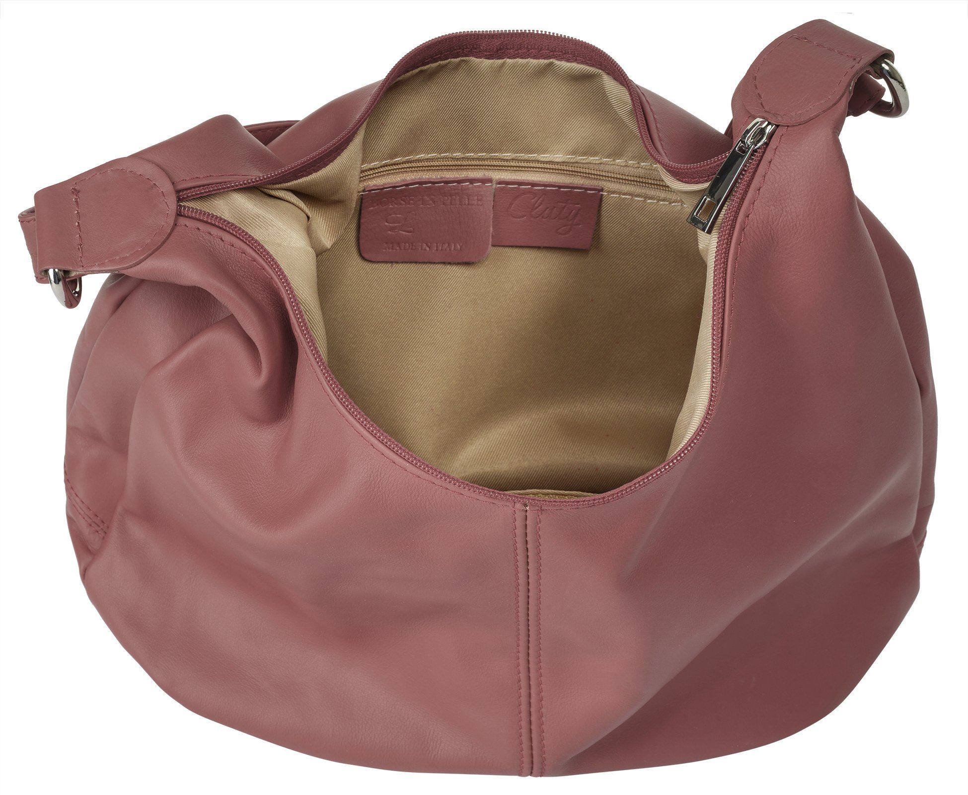 Cluty Shopper echt leer, made in italy