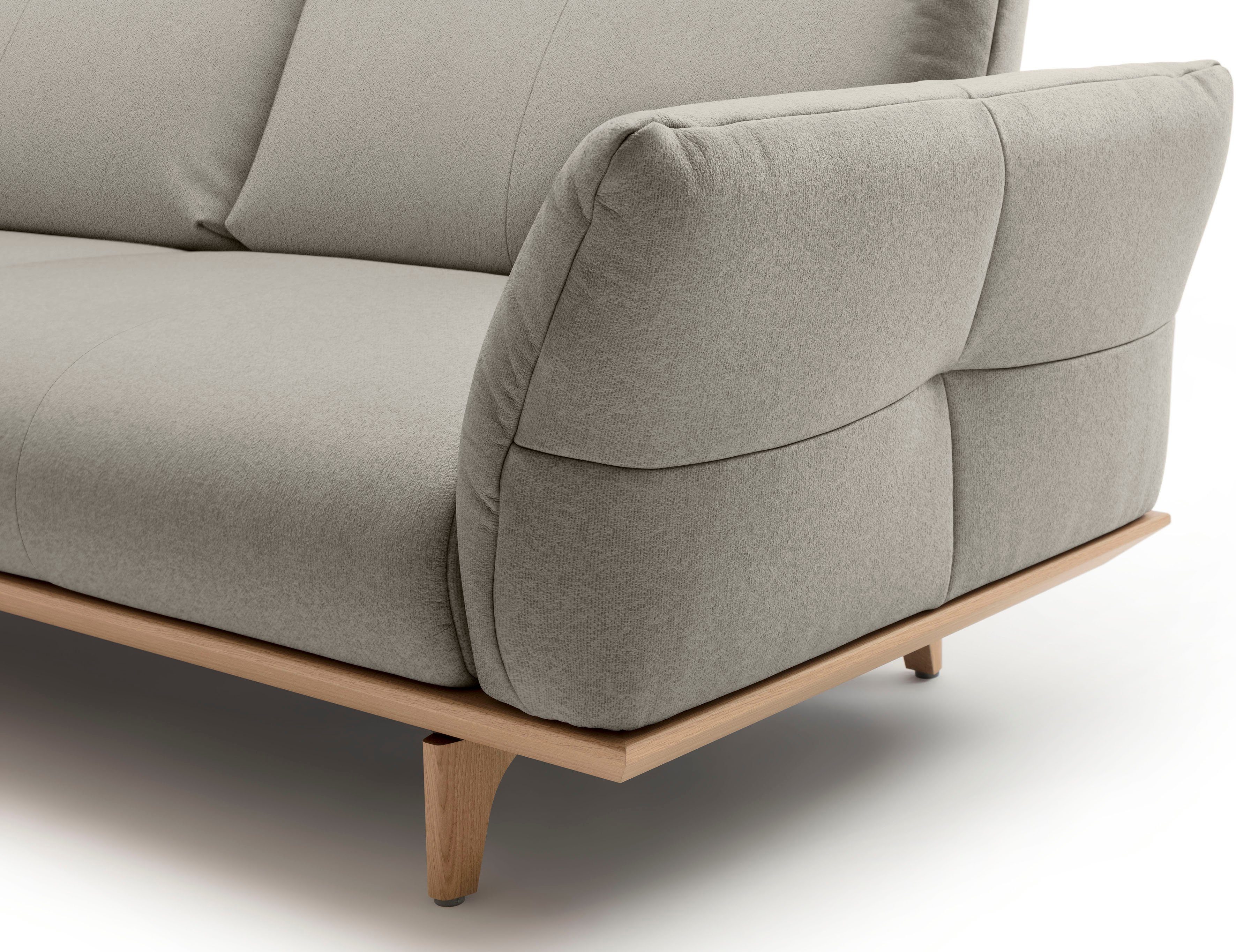 Creation BY ROLF BENZ 4-zitsbank CR.460 Onderstel in eiken, poten in natuurlijk eiken, breedte 248 cm