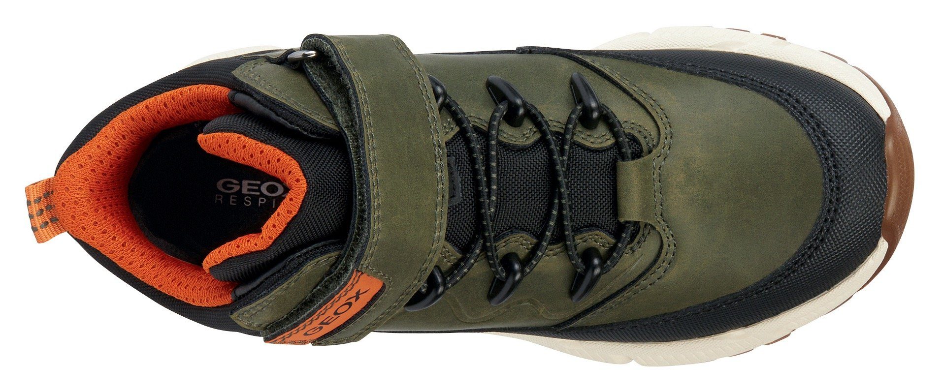 Geox Winterlaarzen J FLEXYPER PLUS BOY ABX high top sneaker, veterschoenen met waterafstotende tex-uitrusting