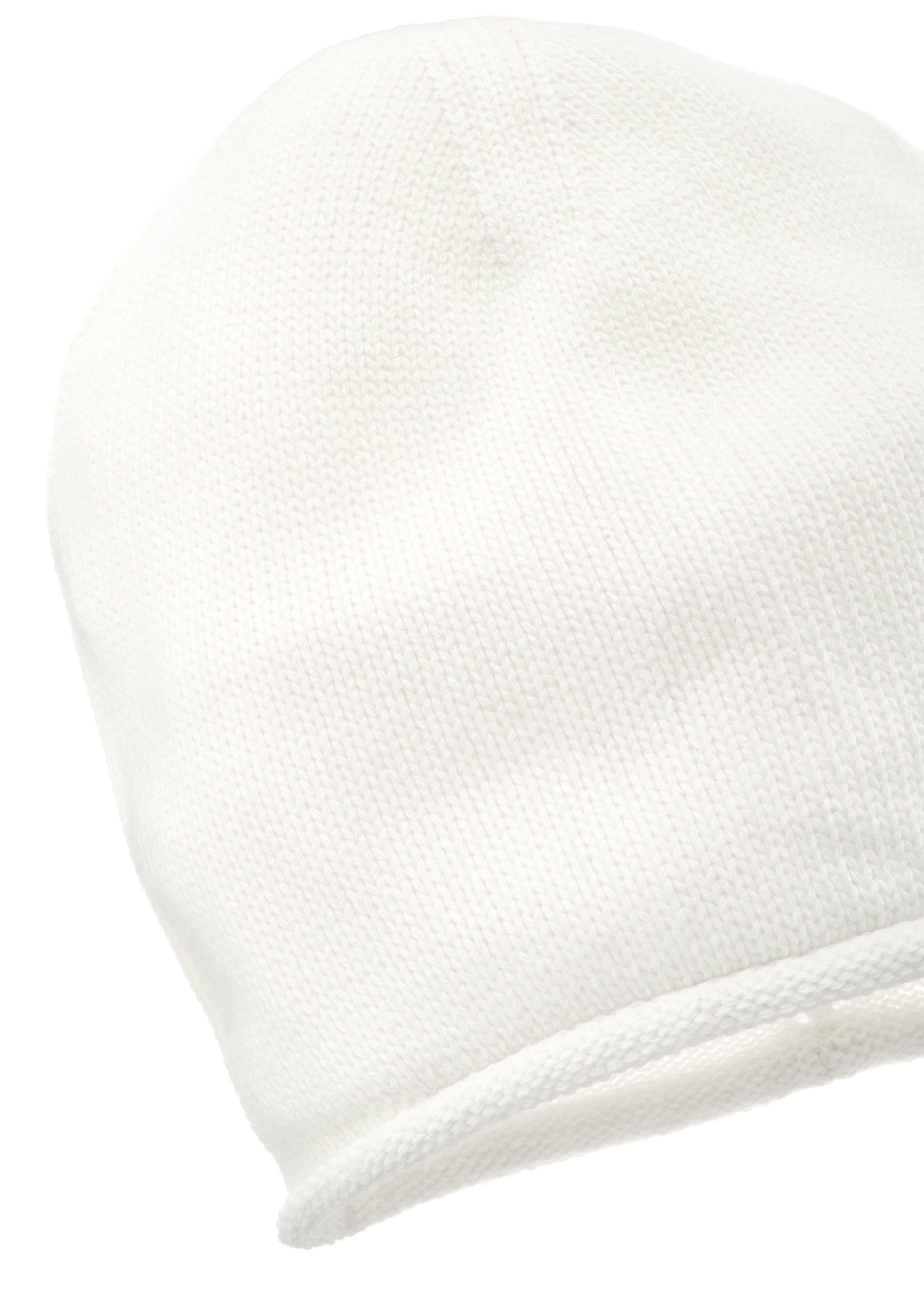 Lascana Beanie Gebreide muts Fijn breiwerk met rolrand wintermuts herfstmuts muts