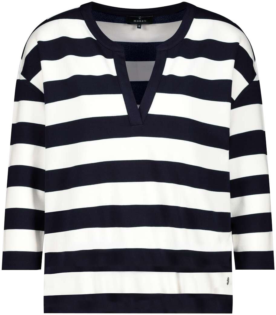 Monari Sweatshirt met blokstrepen