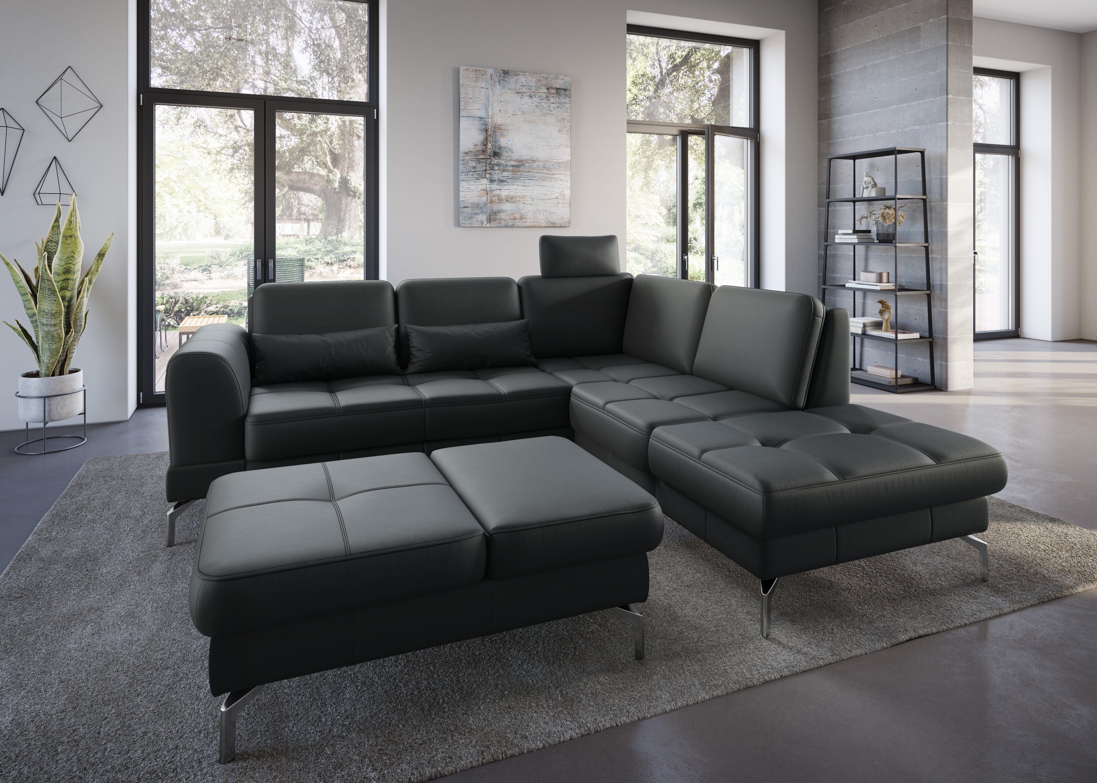 sit&more Hocker Bendigo met inklapfunctie, bodemvrijheid 15 cm, naar keuze in 2 pootkleuren