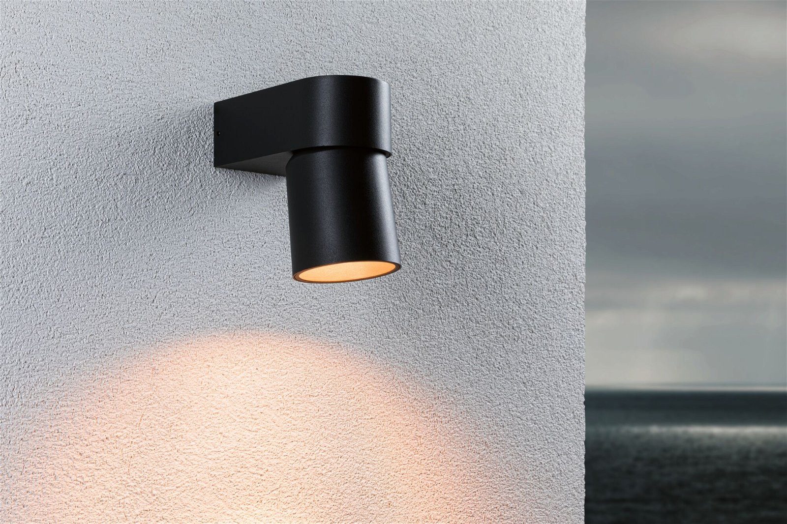 Paulmann Led-wandlamp voor buiten Kimu IP44 80mm 2200K 7,8W 500lm 230V 70° Antraciet Aluminium (1 stuk)