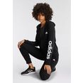 adidas sportswear capuchonsweatvest essentials logo capuchonjack (1-delig) zwart